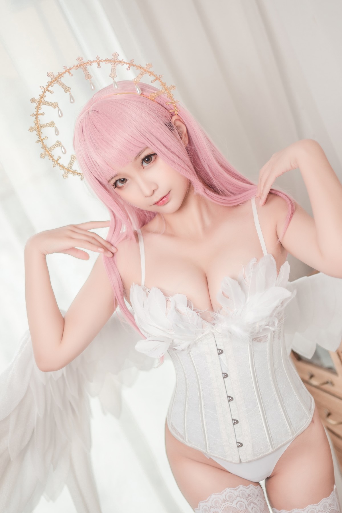 Cosplay 蠢沫沫 Chunmomo 沫沫真爱版 天使本-光天使 38