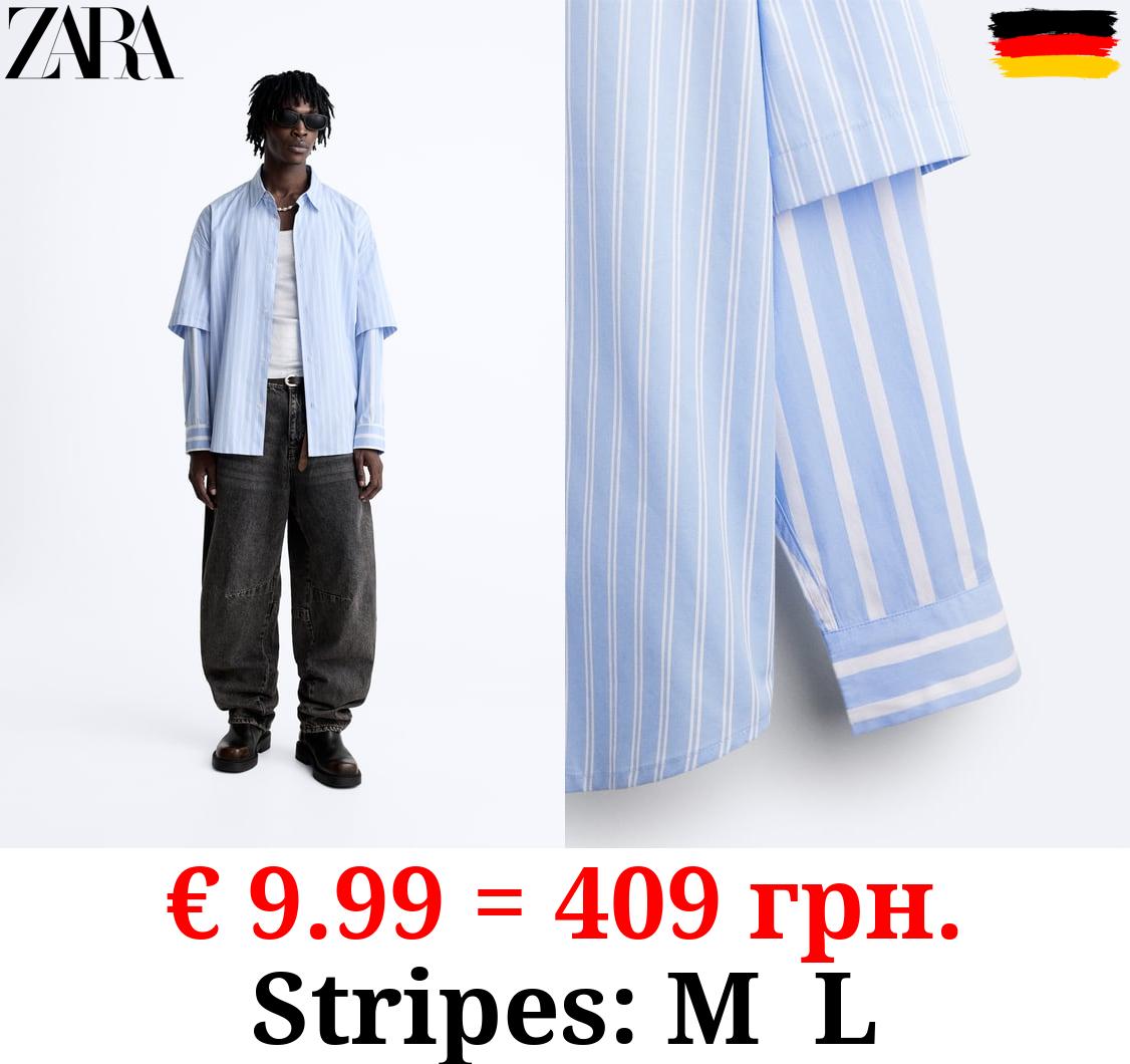 CONTRAST STRIPED SHIRT