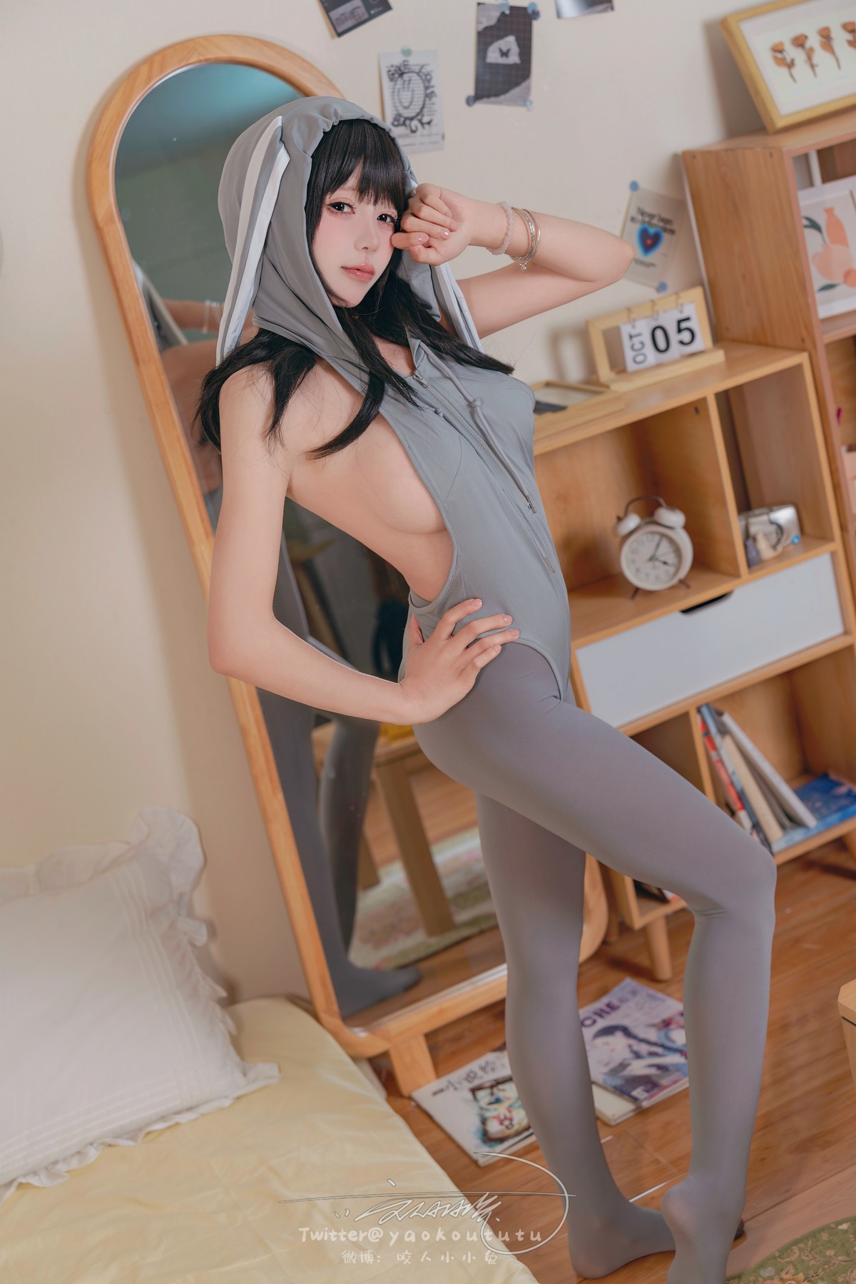 Cosplay 黏黏团子兔 小灰兔 Gray Rabbit 3