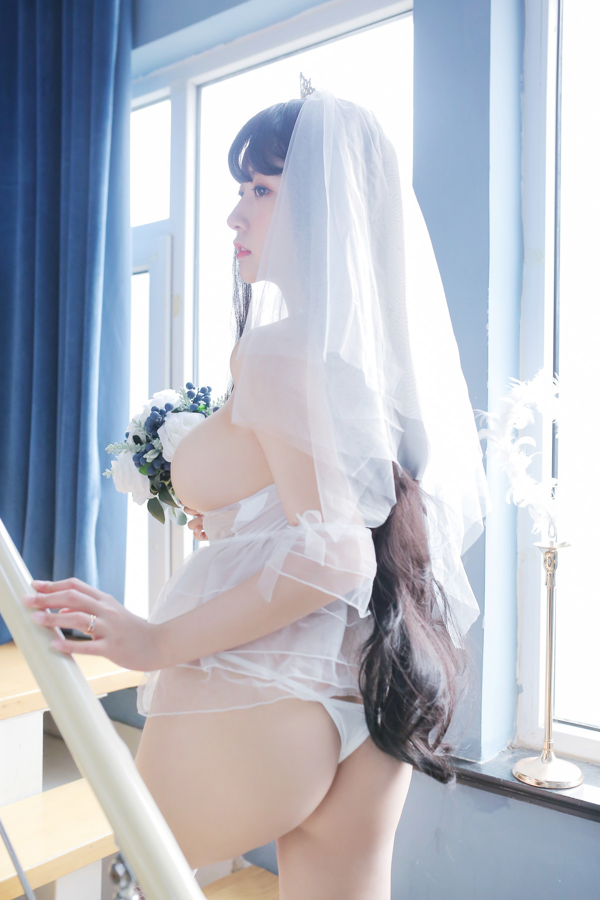 Cosplay 猫九酱Sakura 长发婚纱 Set.02 6