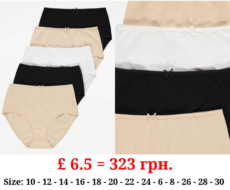 Full Brief Knickers 5 Pack