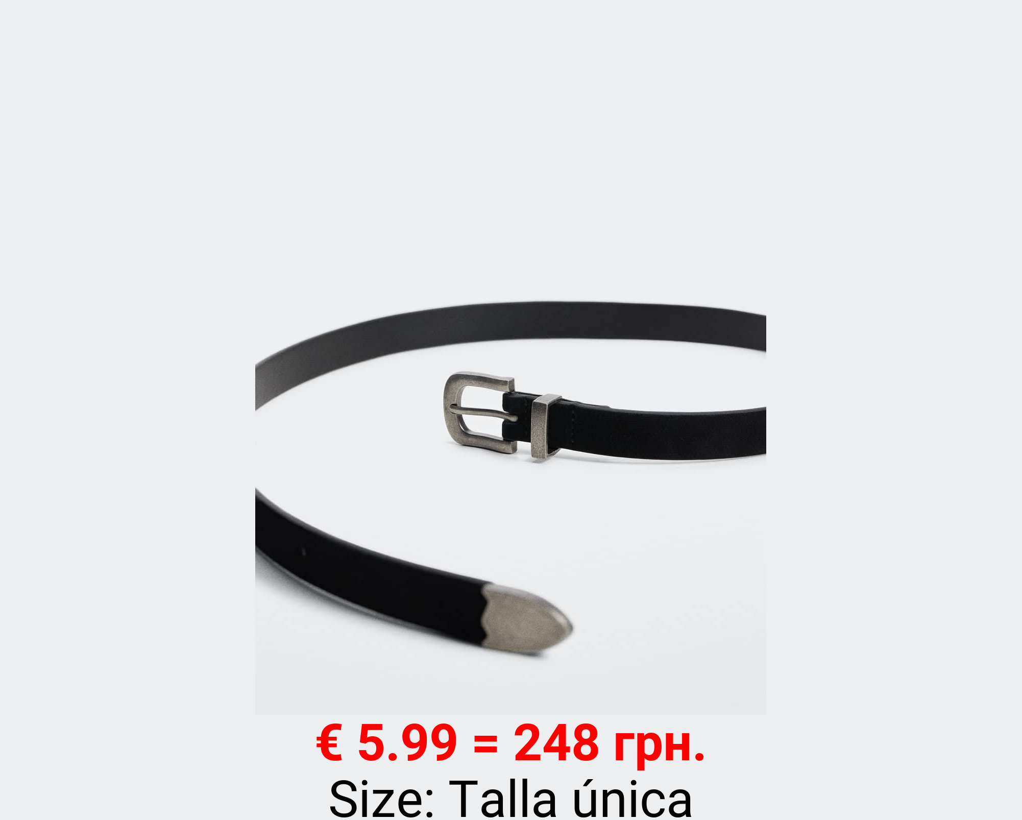 Cinturón piel hebilla