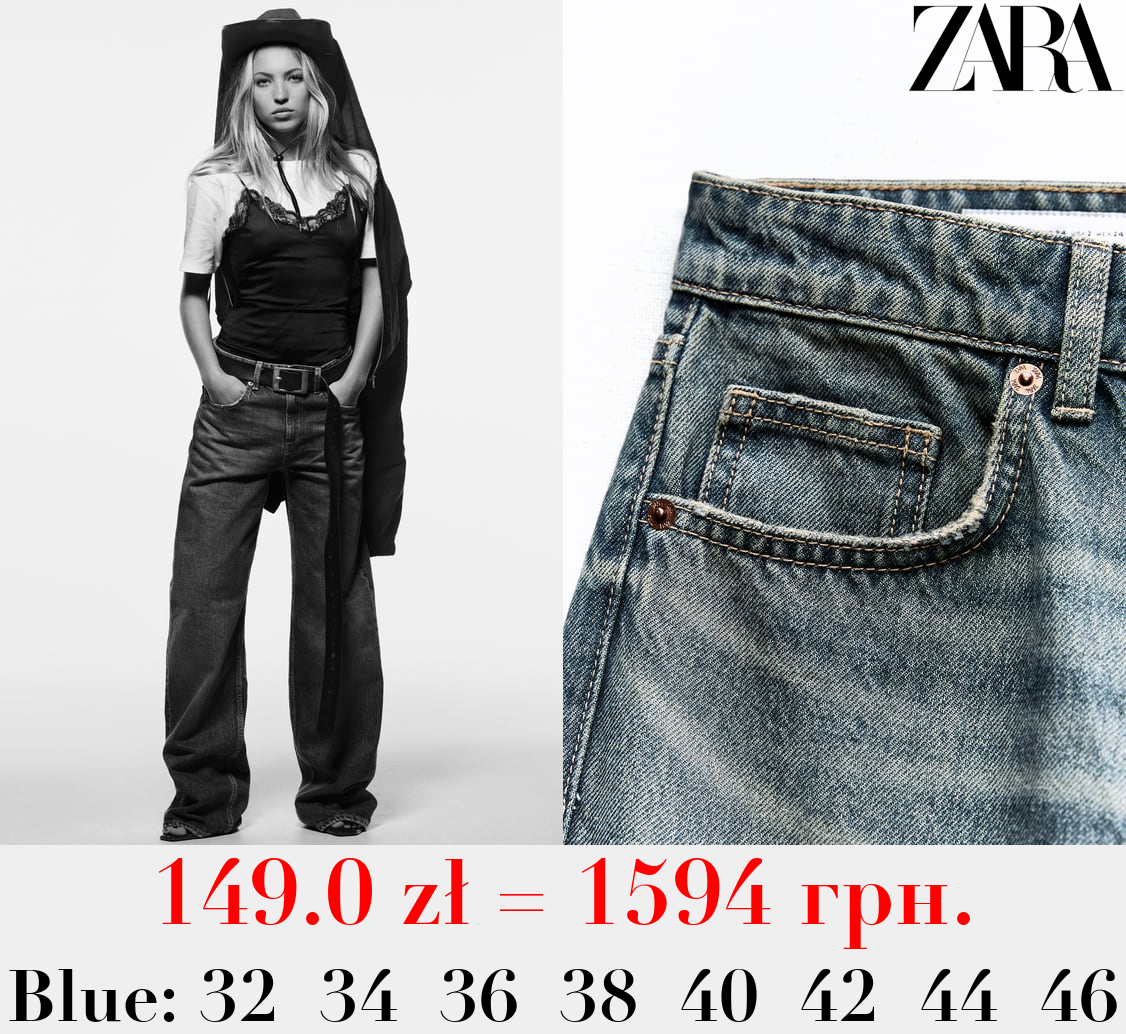 TRF WIDE-LEG MID-RISE FULL LENGTH JEANS