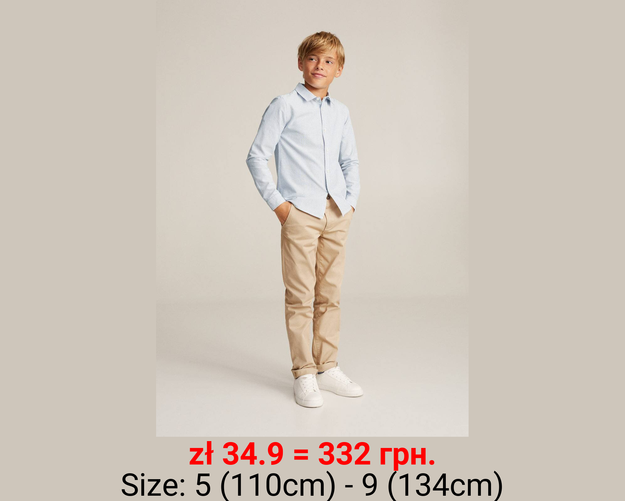 Camisa vestir algodón rayas