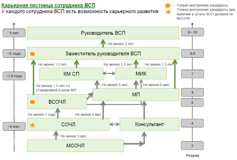 Структура карьеры