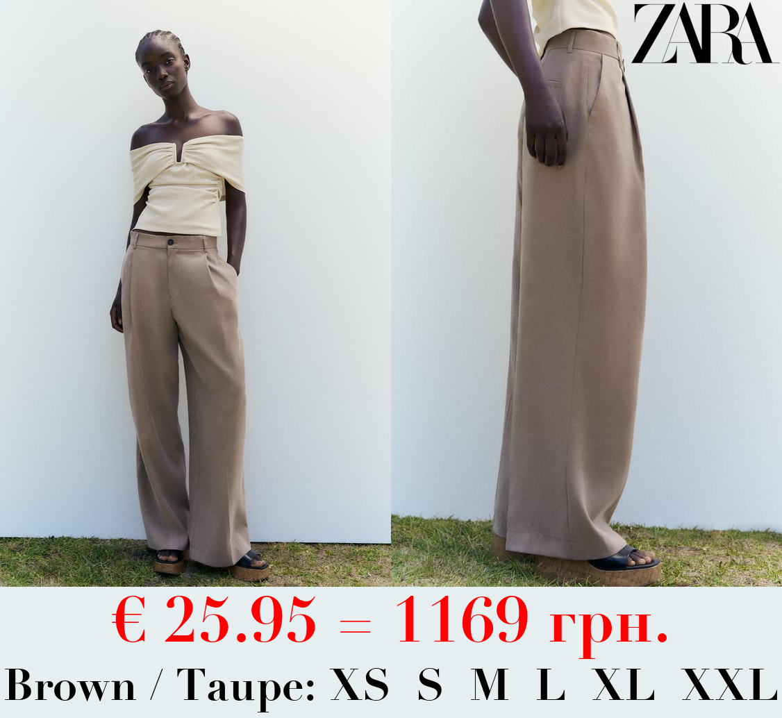 LOOSE-FITTING DARTED TROUSERS