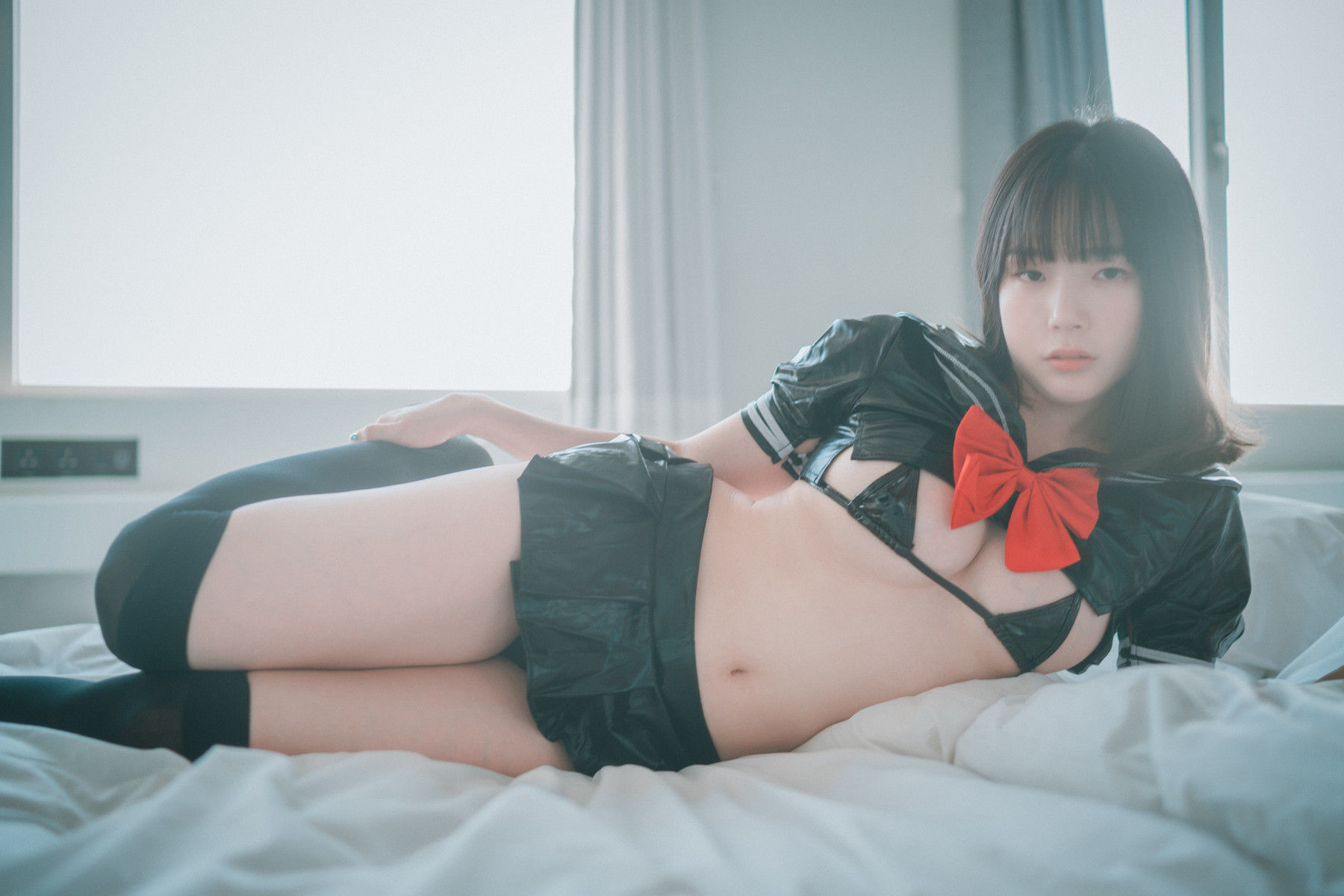 PIA 피아 (박서빈), [DJAWA] Leather Black Schoolgirl Set.01 34