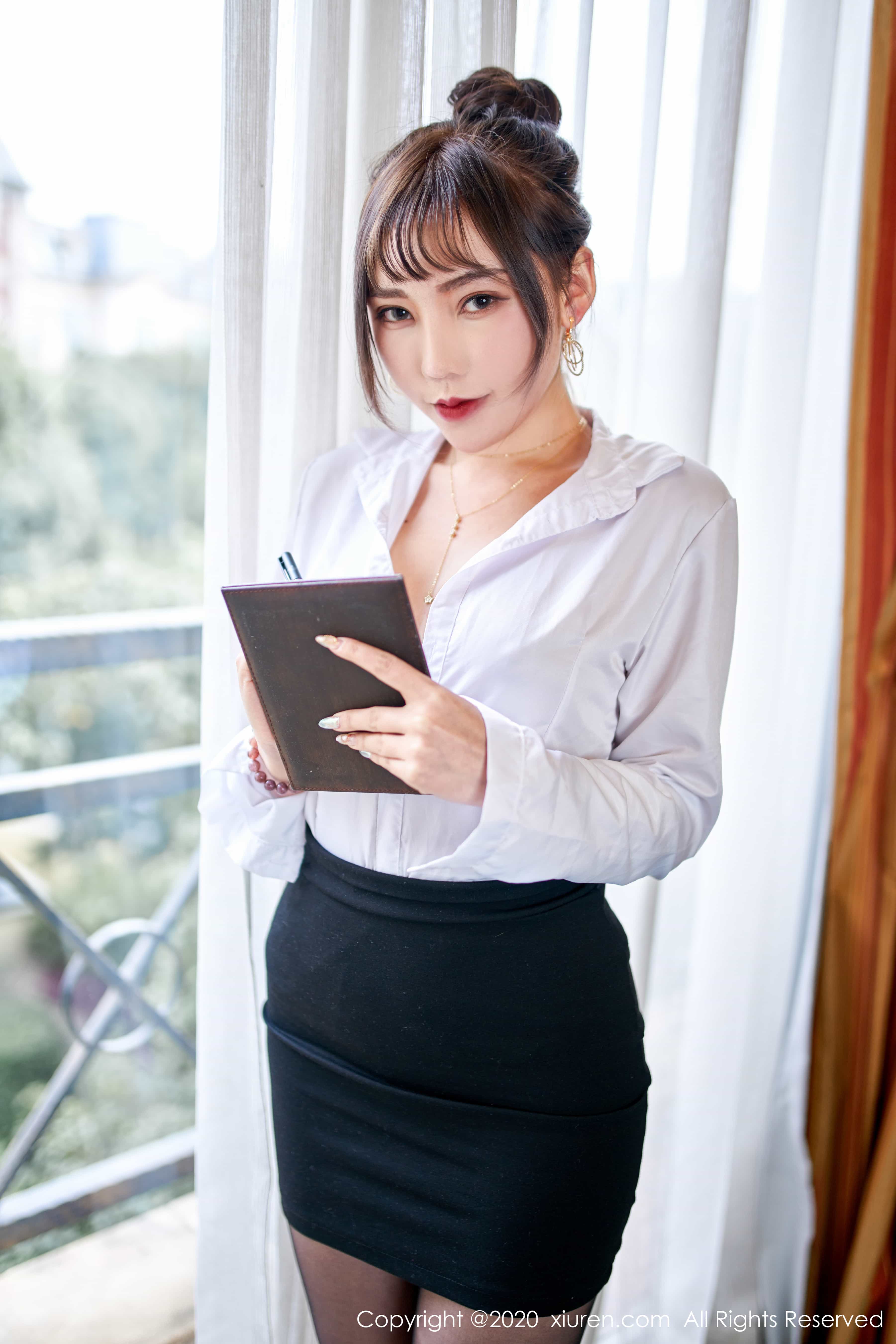[Xiuren秀人网]XR20200114N01928 2020.01.14 NO.1928 OL黑丝性感透视装 柴婉艺Averie[61+1P／116M] 1
