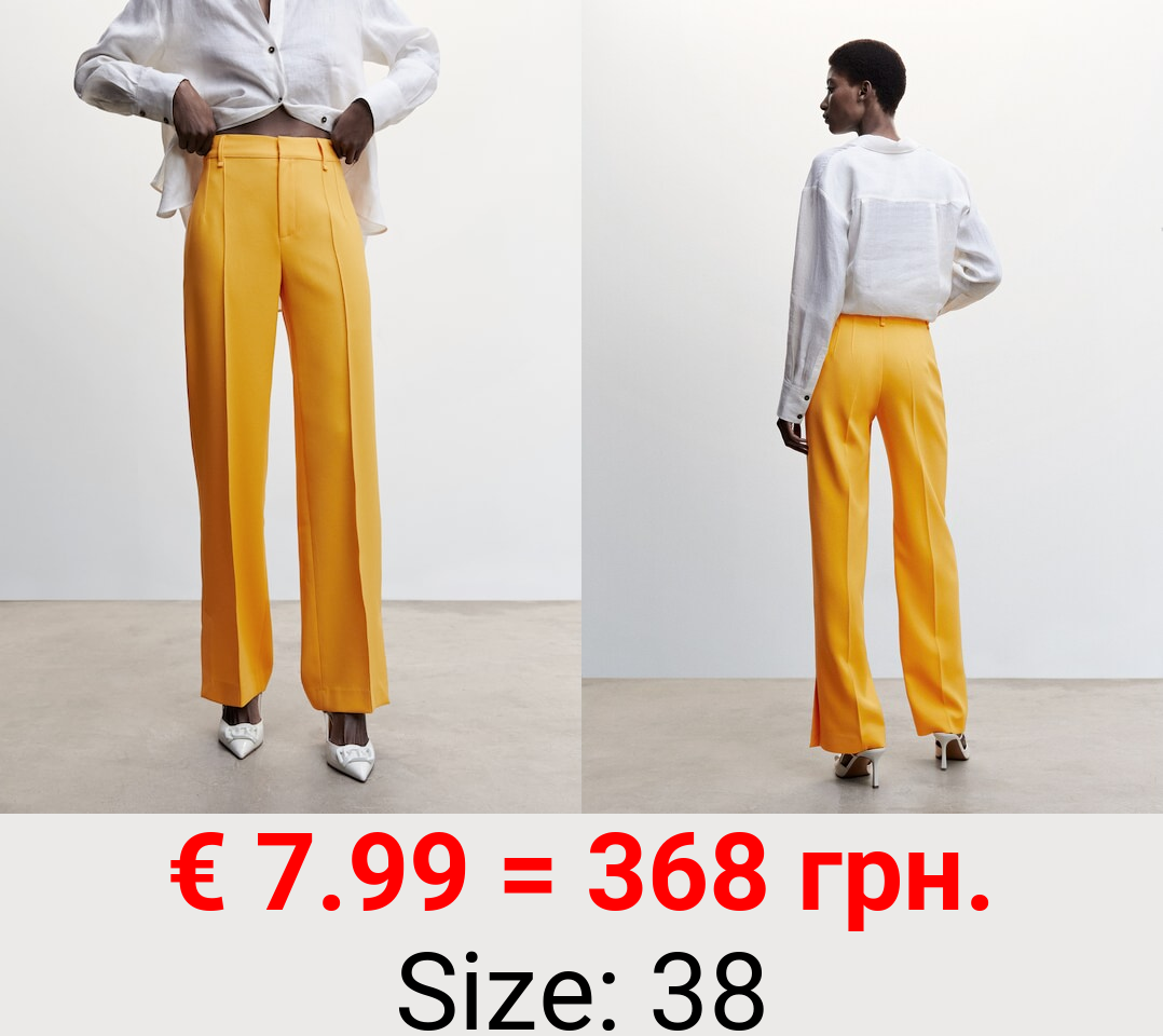 Pantalón recto aberturas