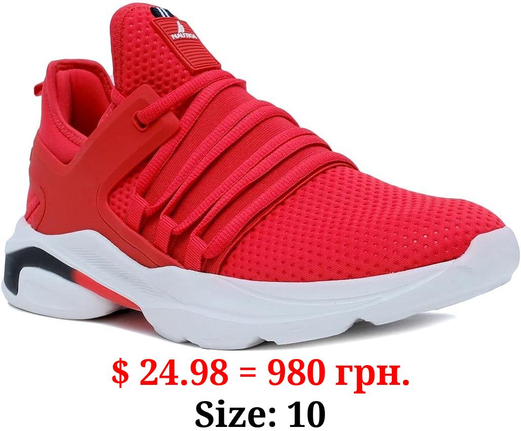 Nautica Men's Ultra Comfort Running Sneakers: Stylish Lace-Up Athletic Shoes for Casual Fashion Walking and Tennis