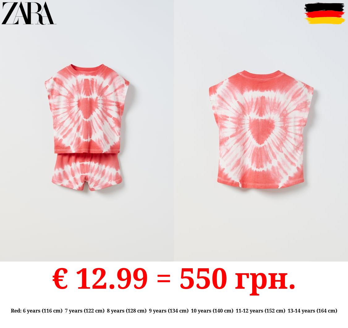 TIE-DYE T-SHIRT AND BERMUDA SHORTS SET