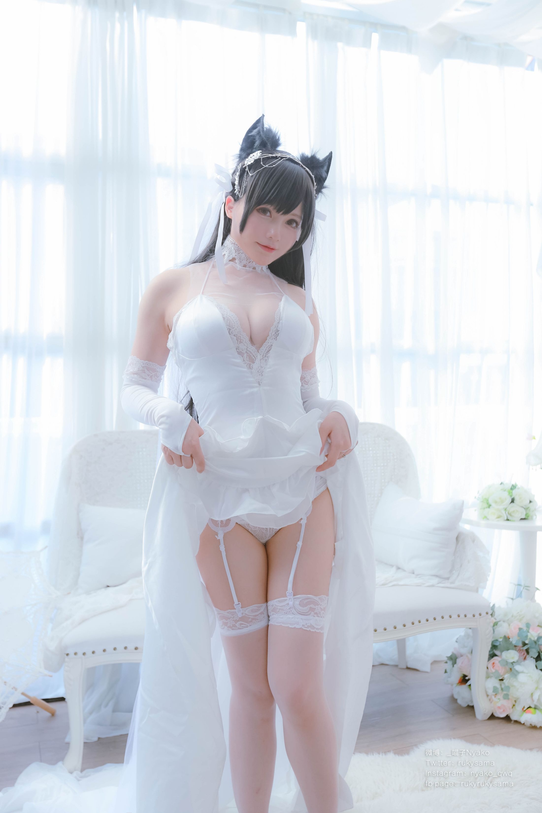 Nyako喵子 爱宕婚纱(62P177MB) 16