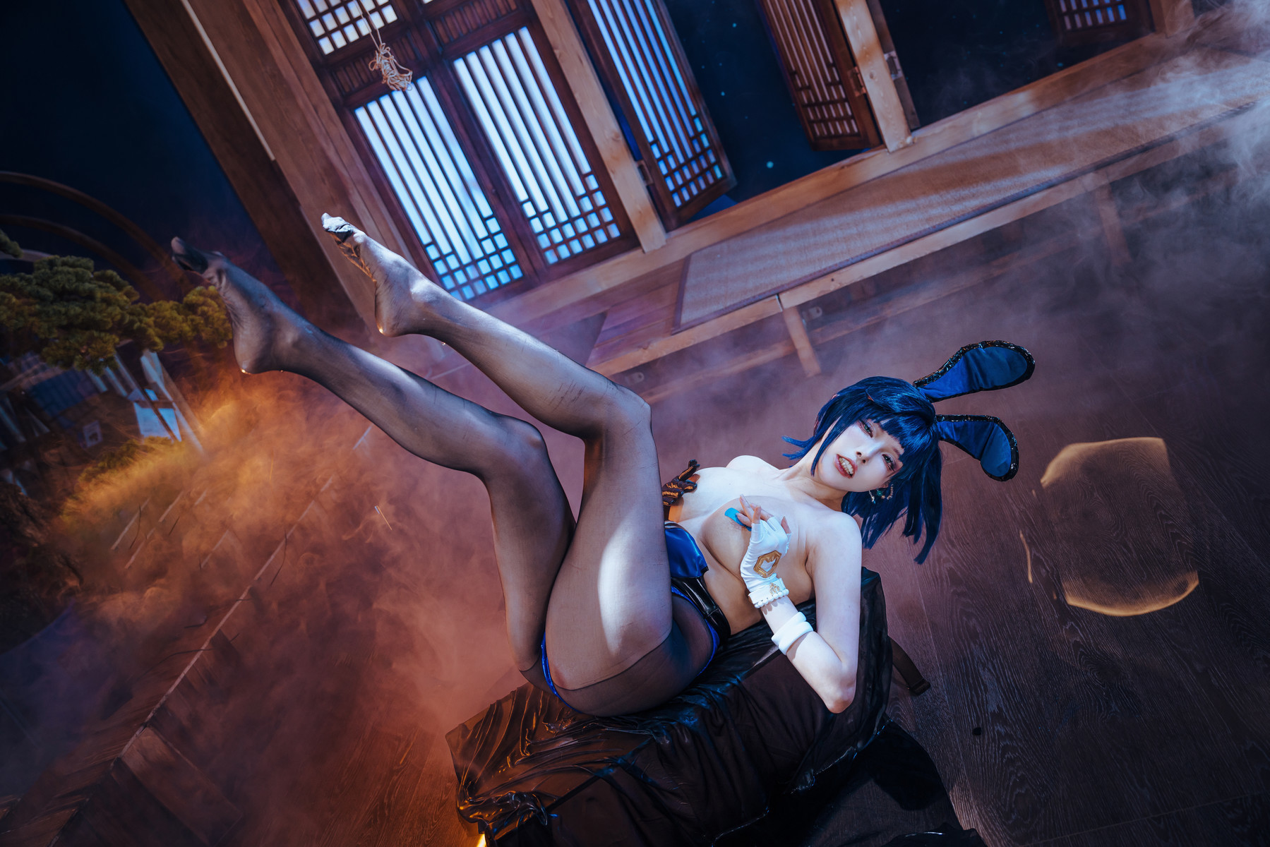 Cosplay 夏小秋秋秋 夜兰 兔女郎 Set.02 15