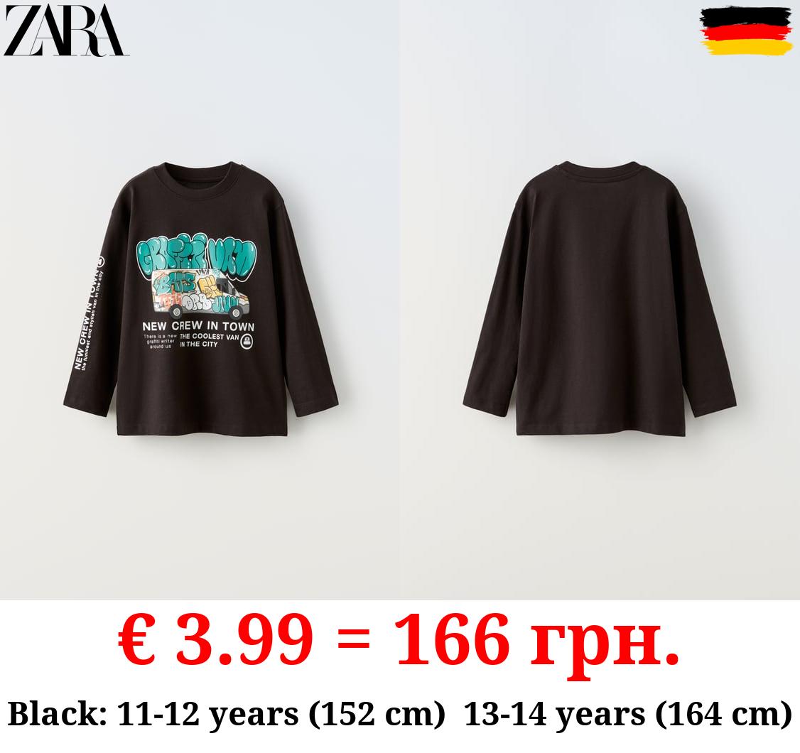 GRAFFITI PRINT T-SHIRT