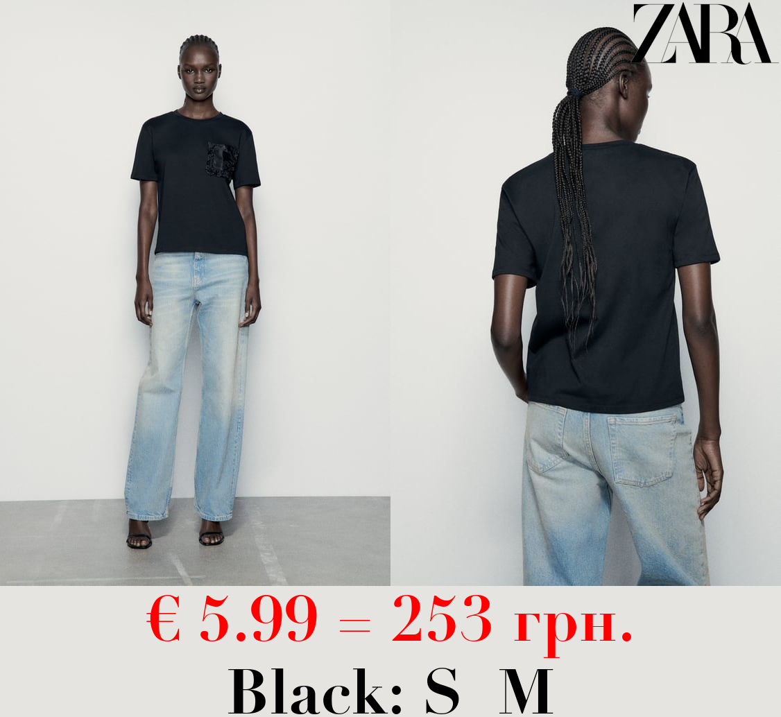 T-SHIRT WITH ORGANZA POCKET