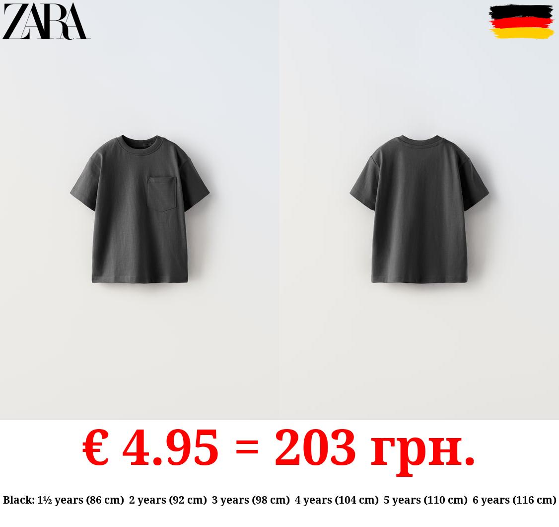 PLAIN T-SHIRT WITH POCKET