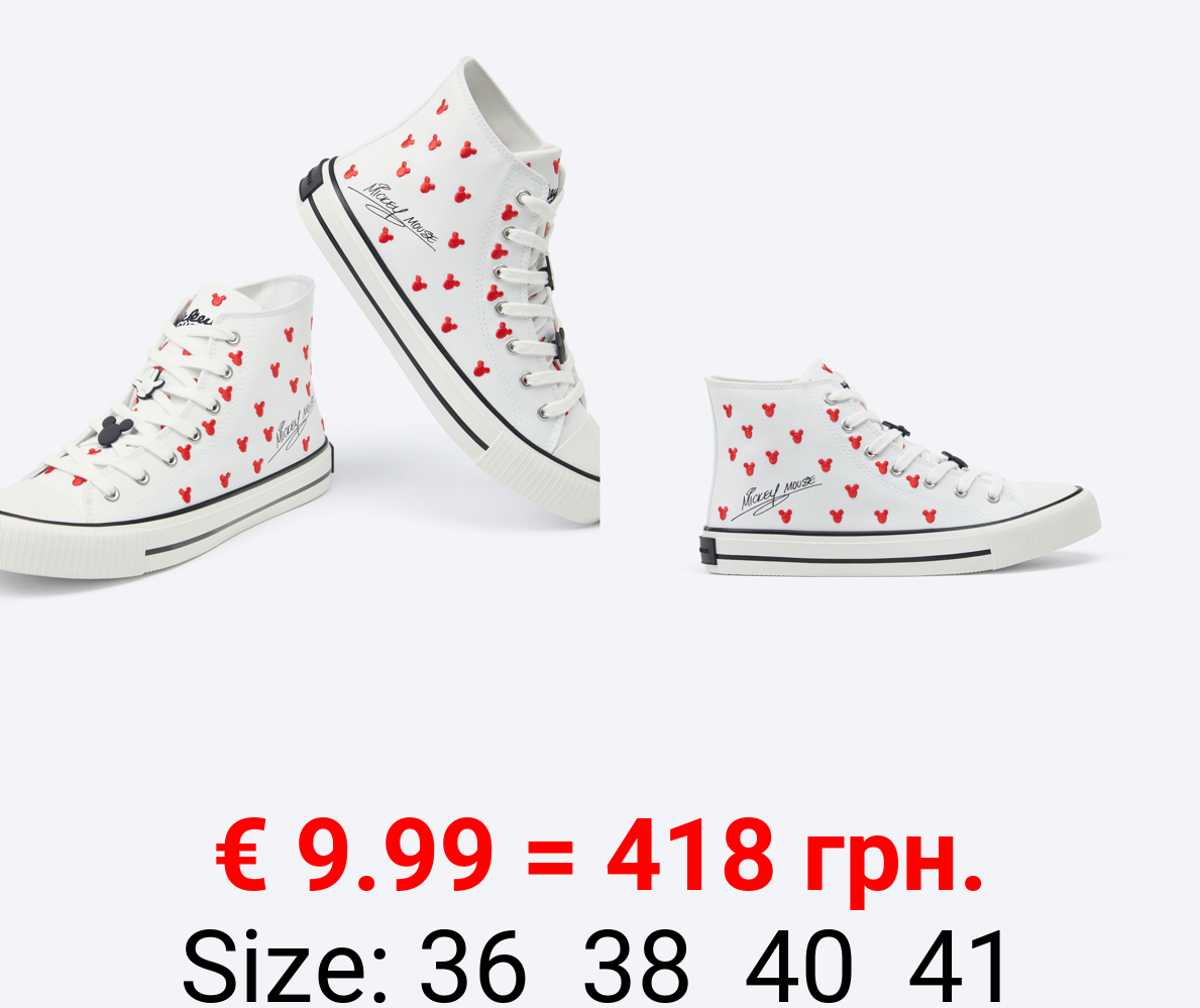 MICKEY ©DISNEY high-top sneakers