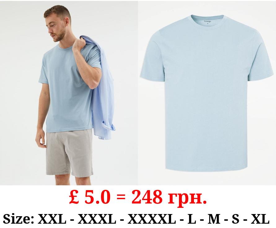 Blue Crew Neck T-Shirt