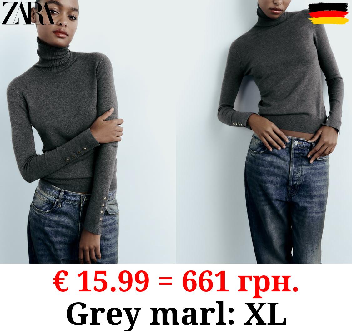 BASIC HIGH NECK KNIT SWEATER