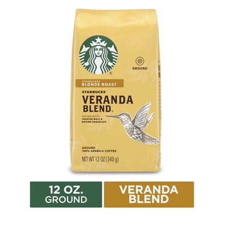 Starbucks Blonde Roast Ground Coffee — Veranda Blend — 100% Arabica — 1 bag (12 oz.)