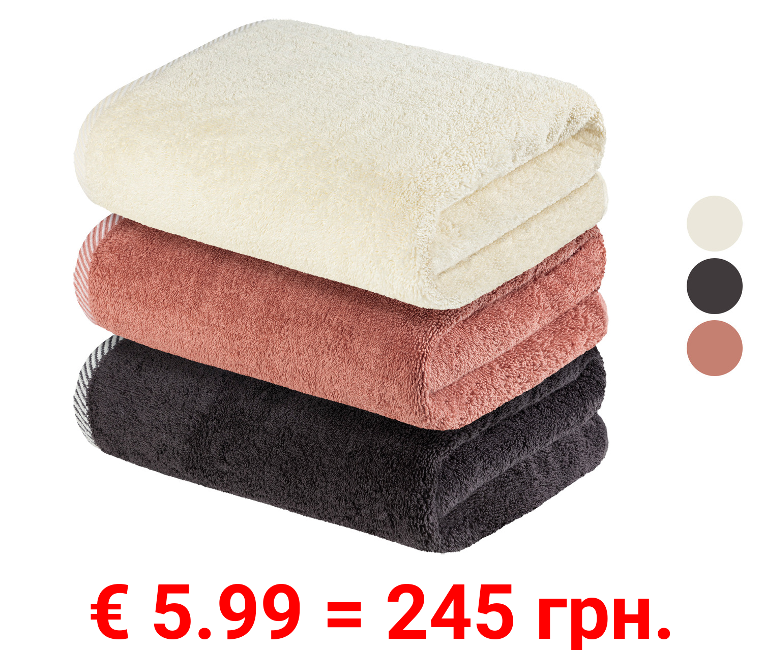 LIVARNO home Frottier-Duschtuch, 70 x 140 cm