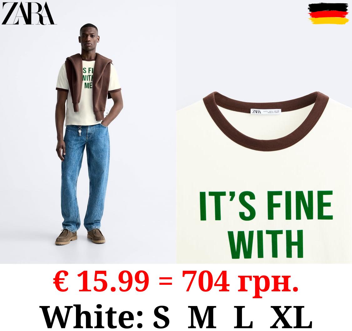 SLOGAN PRINT T-SHIRT