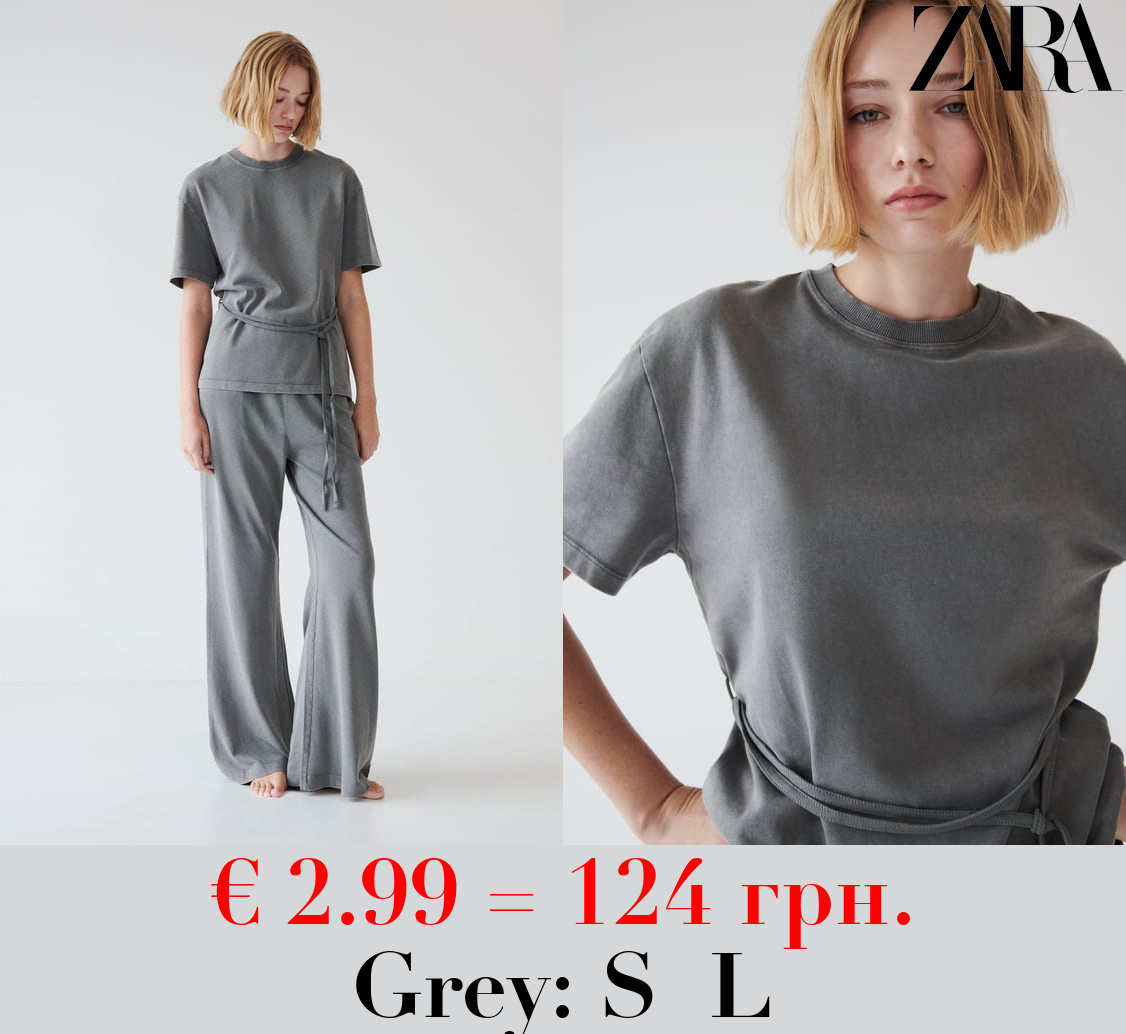 FADED BELTED T-SHIRT