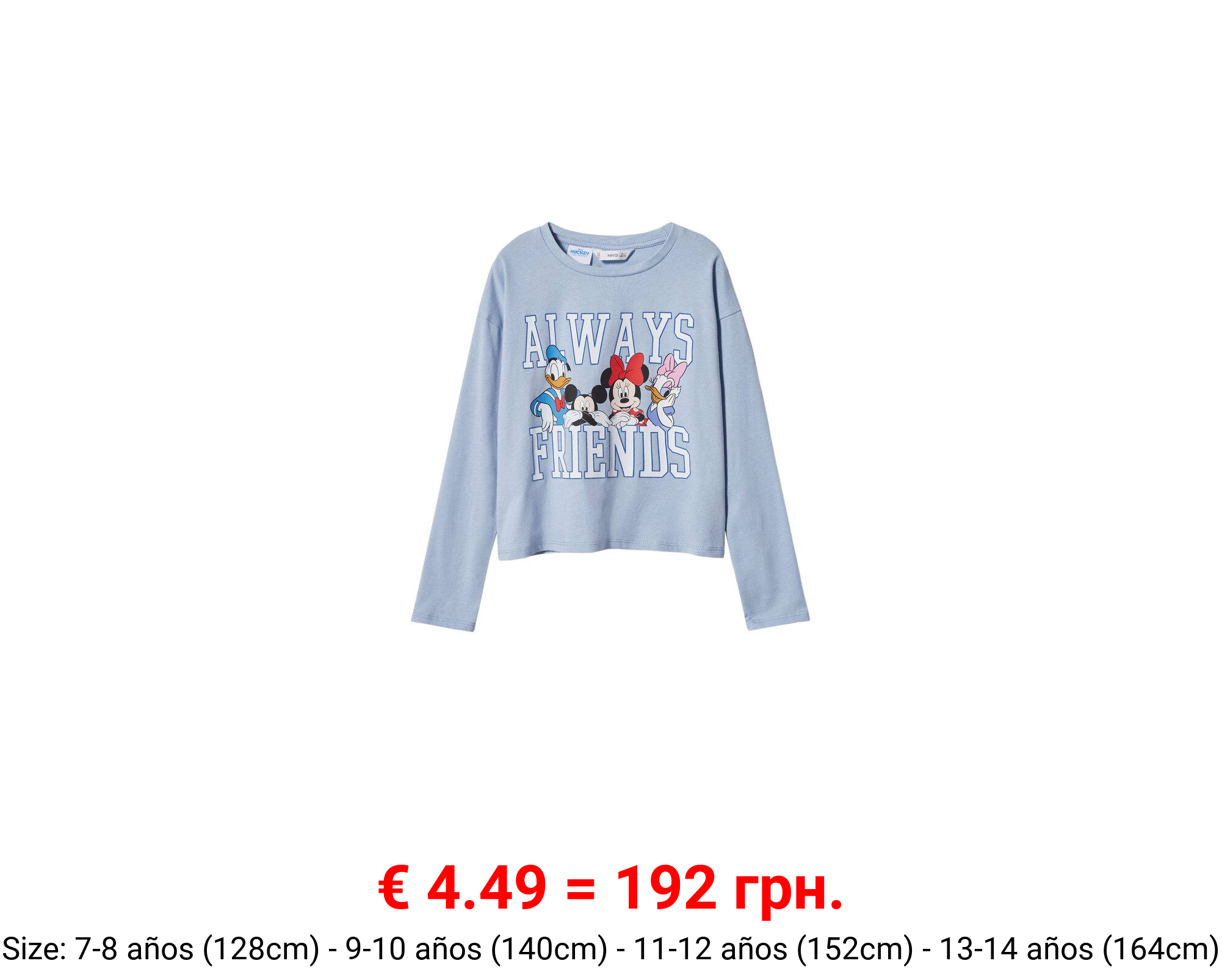 Camiseta manga larga disney