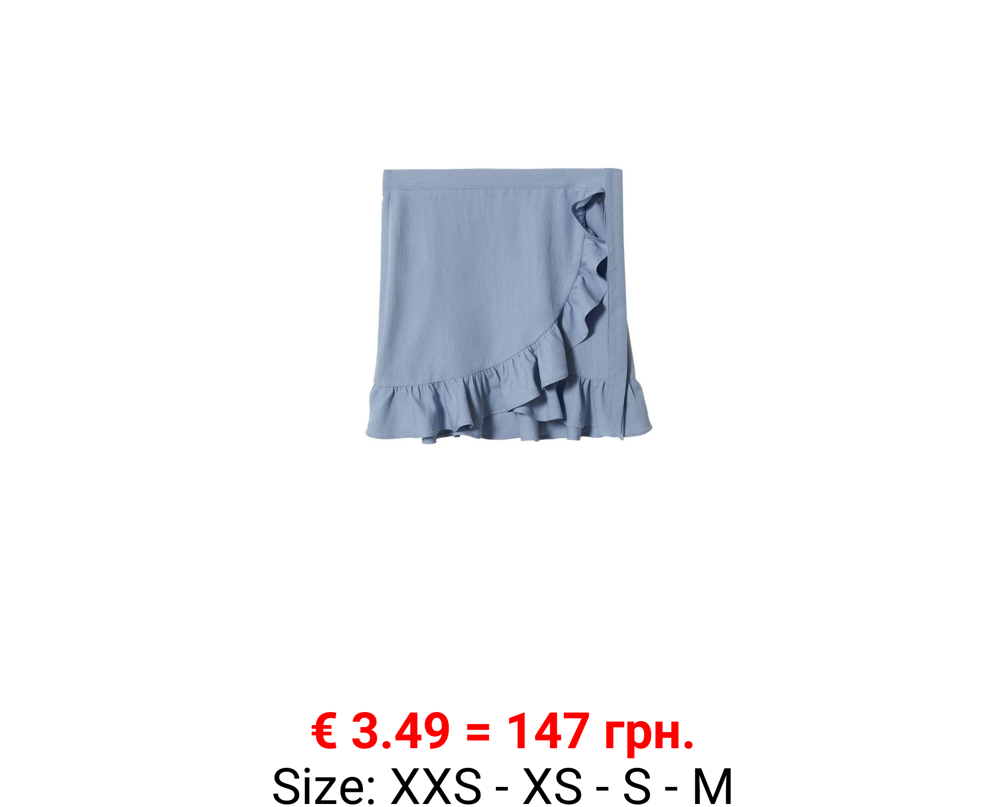 Falda cruzada volantes