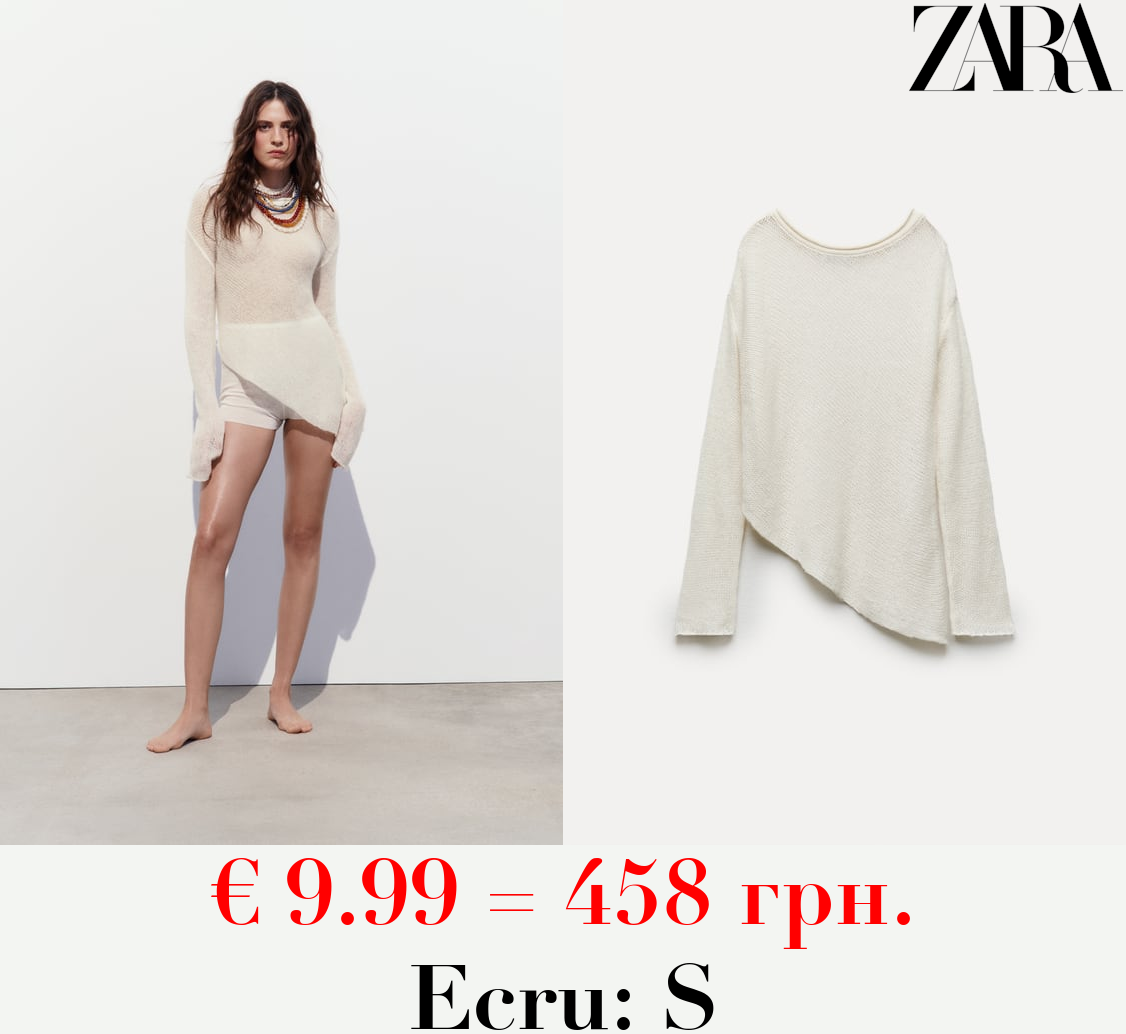 ASYMMETRIC KNIT SWEATER