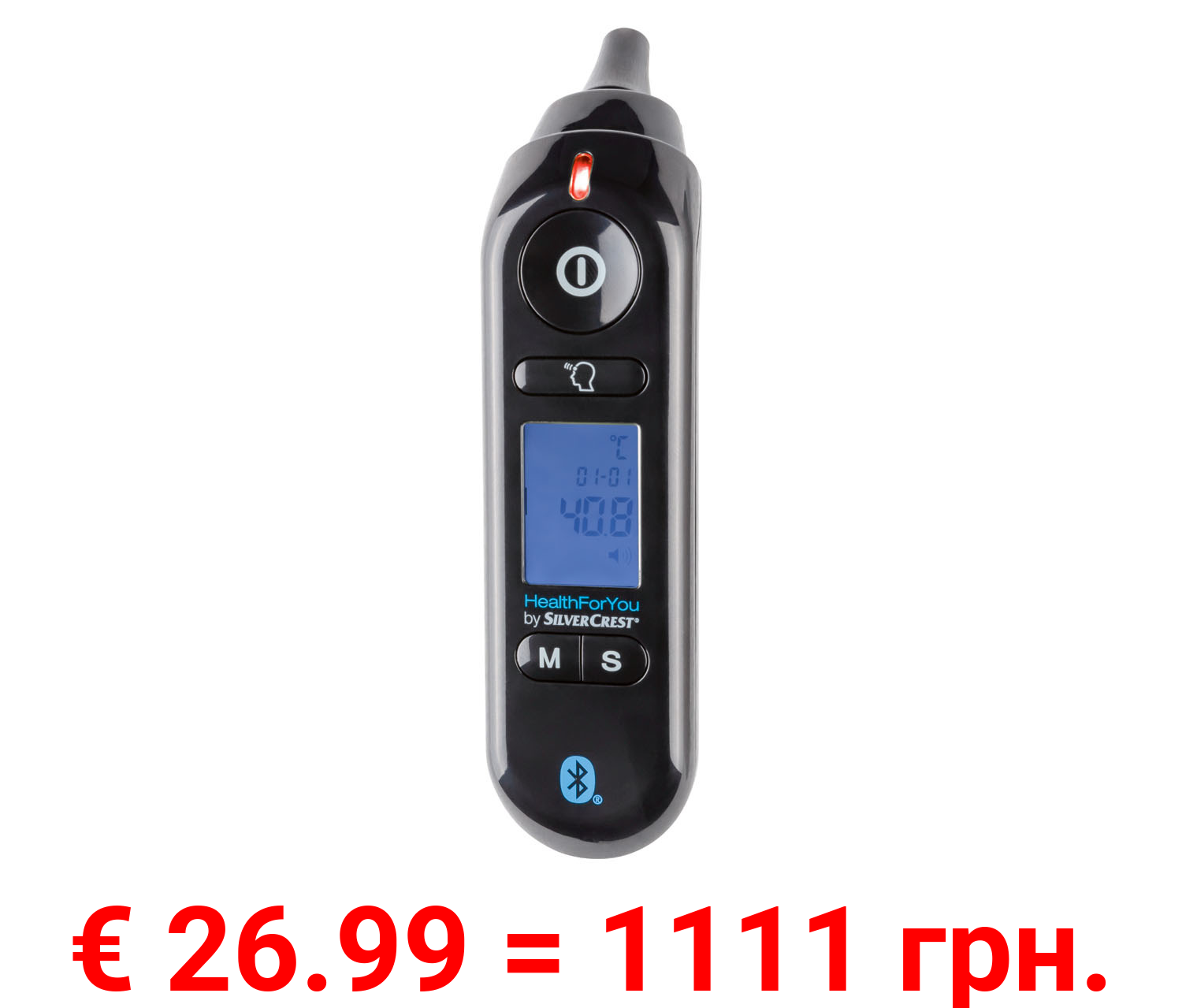 SILVERCREST® PERSONAL CARE Multifunktionsthermometer SFT 81, mit App