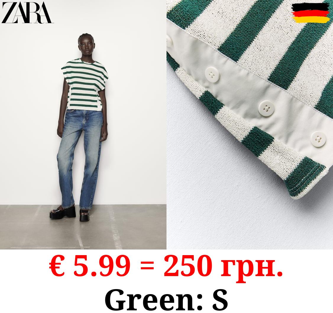 RUSTIC T-SHIRT WITH BUTTONS