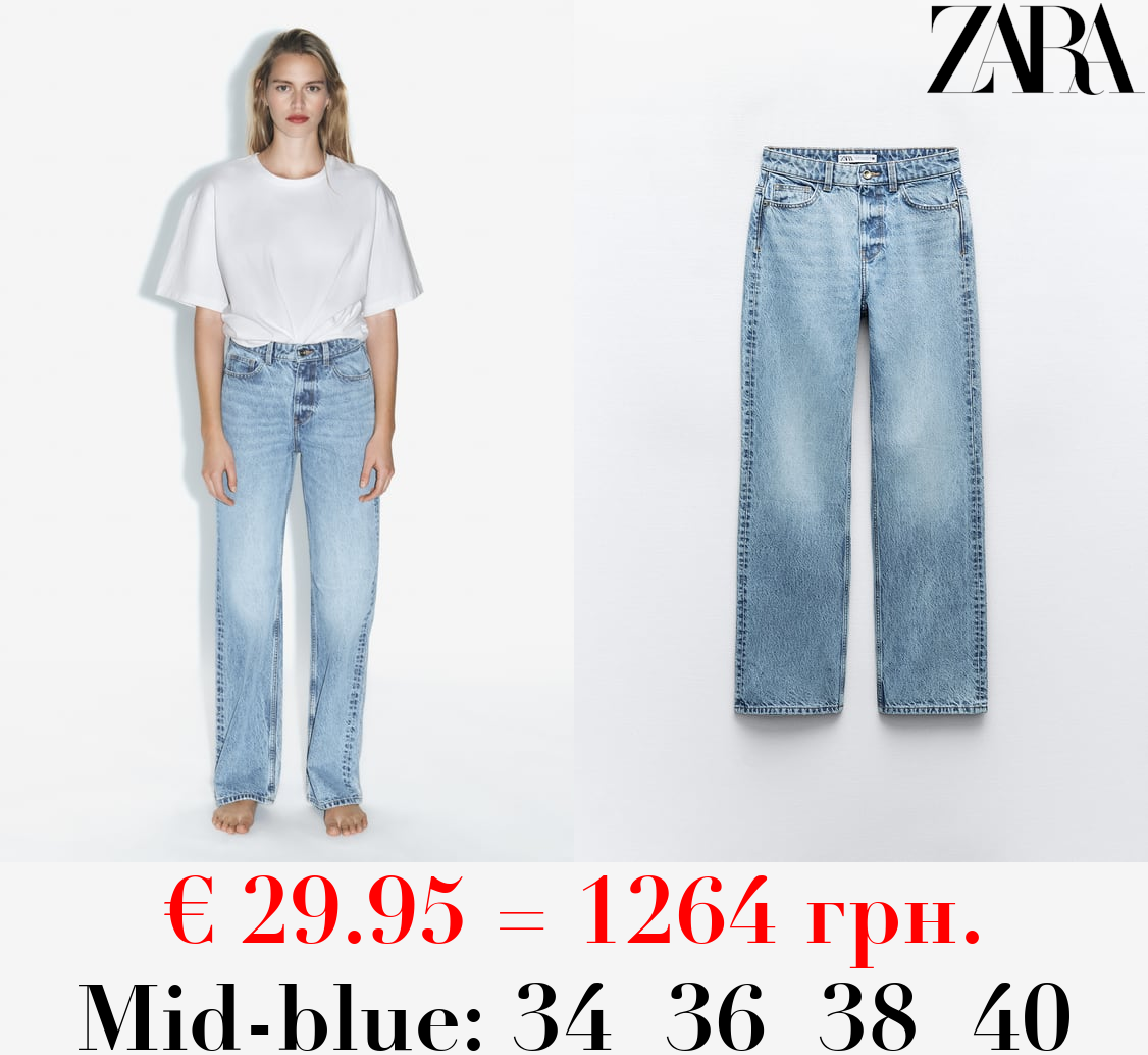 Z1975 STRAIGHT-FIT HIGH-WAIST FULL LENGTH JEANS