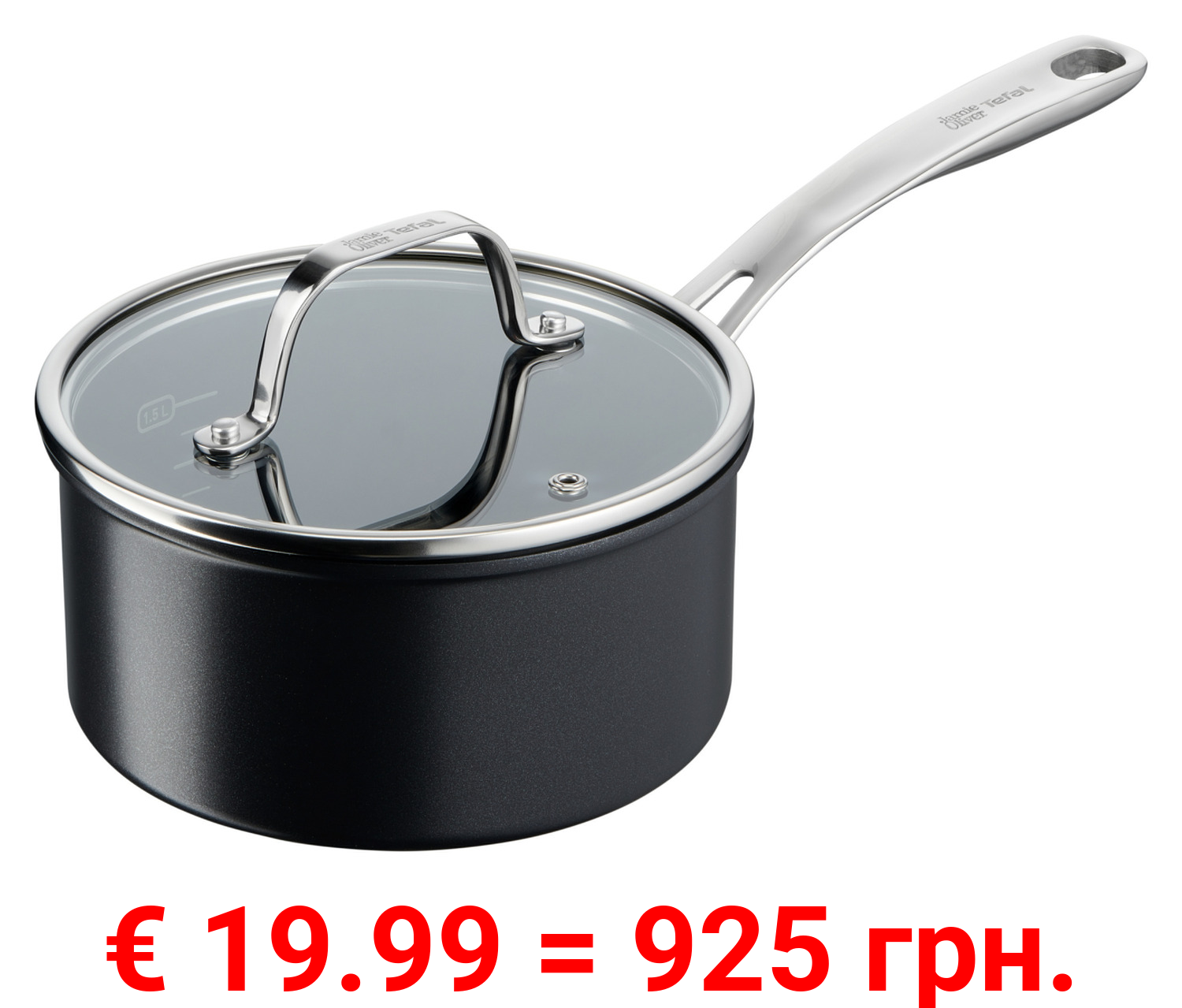 Jamie Oliver by Tefal Stielkasserolle mit Deckel, Ø 16 cm