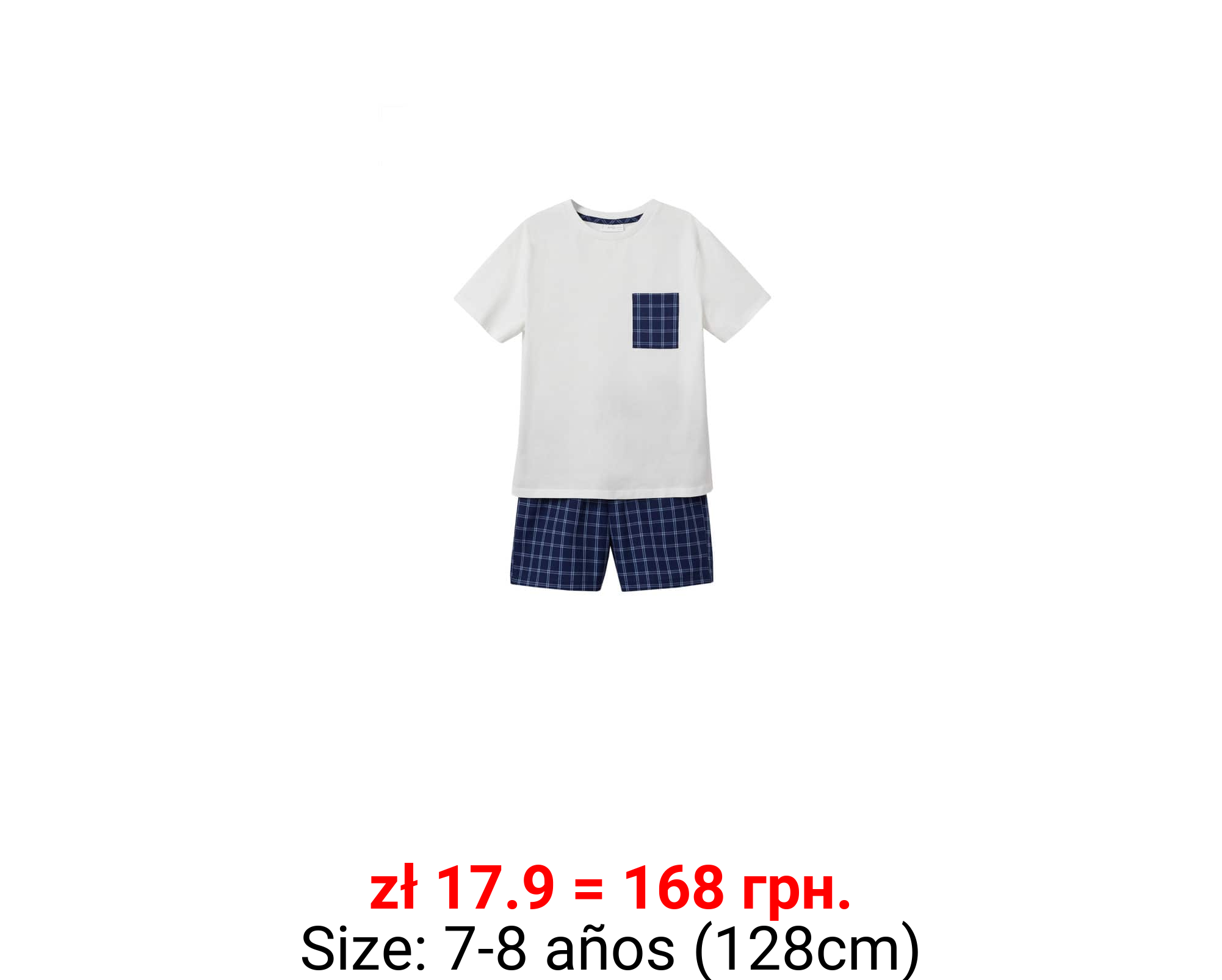 Pijama corto algodón