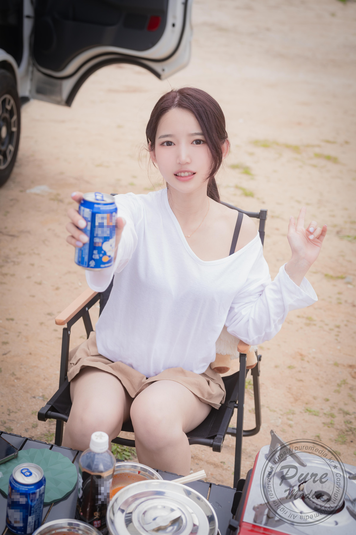 Yeha 예하, PURE MEDIA Vol.287 “Sex Vacation in Camping Car” Set.03 20