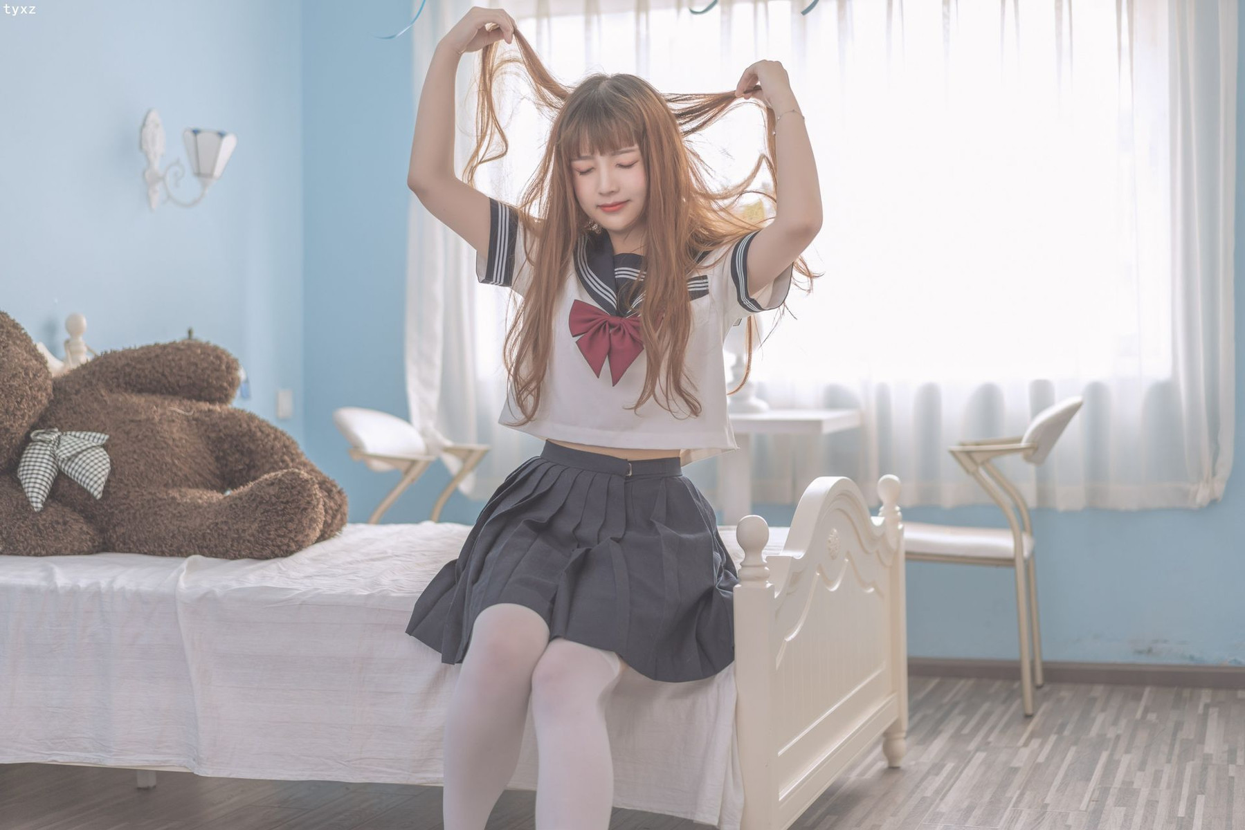 Cosplay 一隻雲燒 JK少女 4