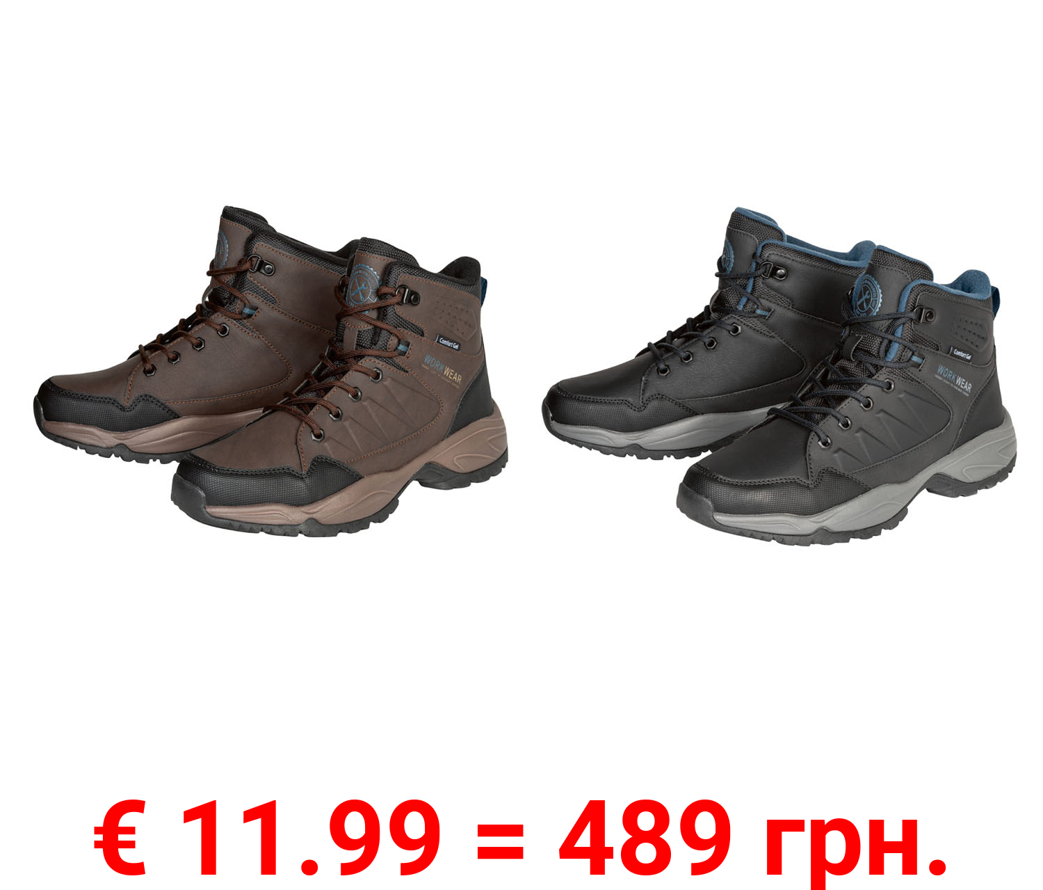 LIVERGY Herren Heimwerker- und Freizeitstiefel mit profilierter TPR-Laufsohle