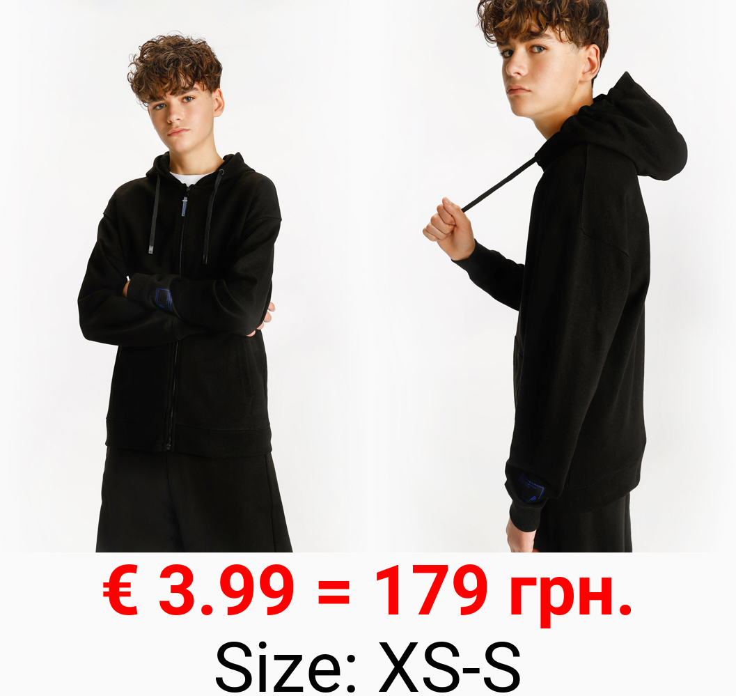 Zip-up hoodie