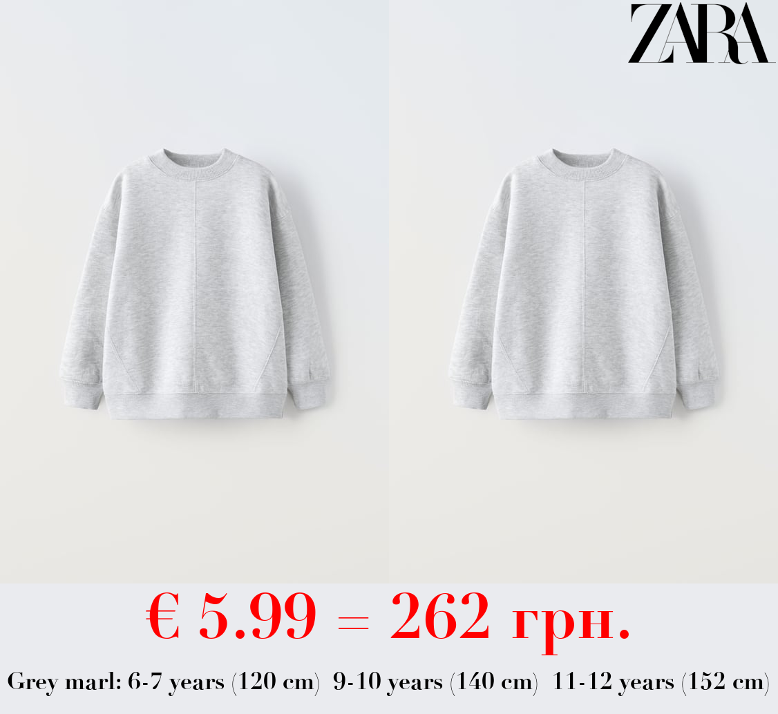 BASIC PLUSH SWEATSHIRT