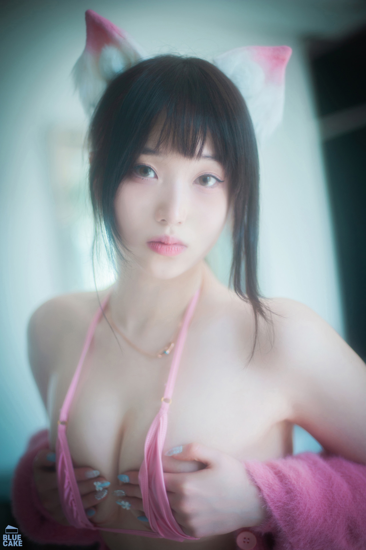 Bambi 밤비, [BLUECAKE] Naughty Cats Pink & Mint RED Set.01 42