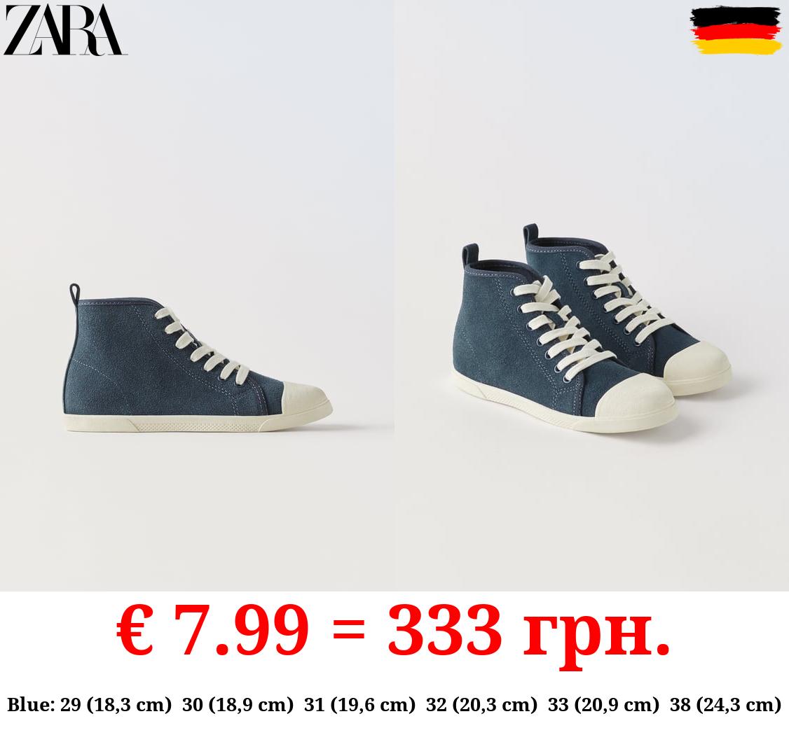 LEATHER HIGH-TOP SNEAKERS