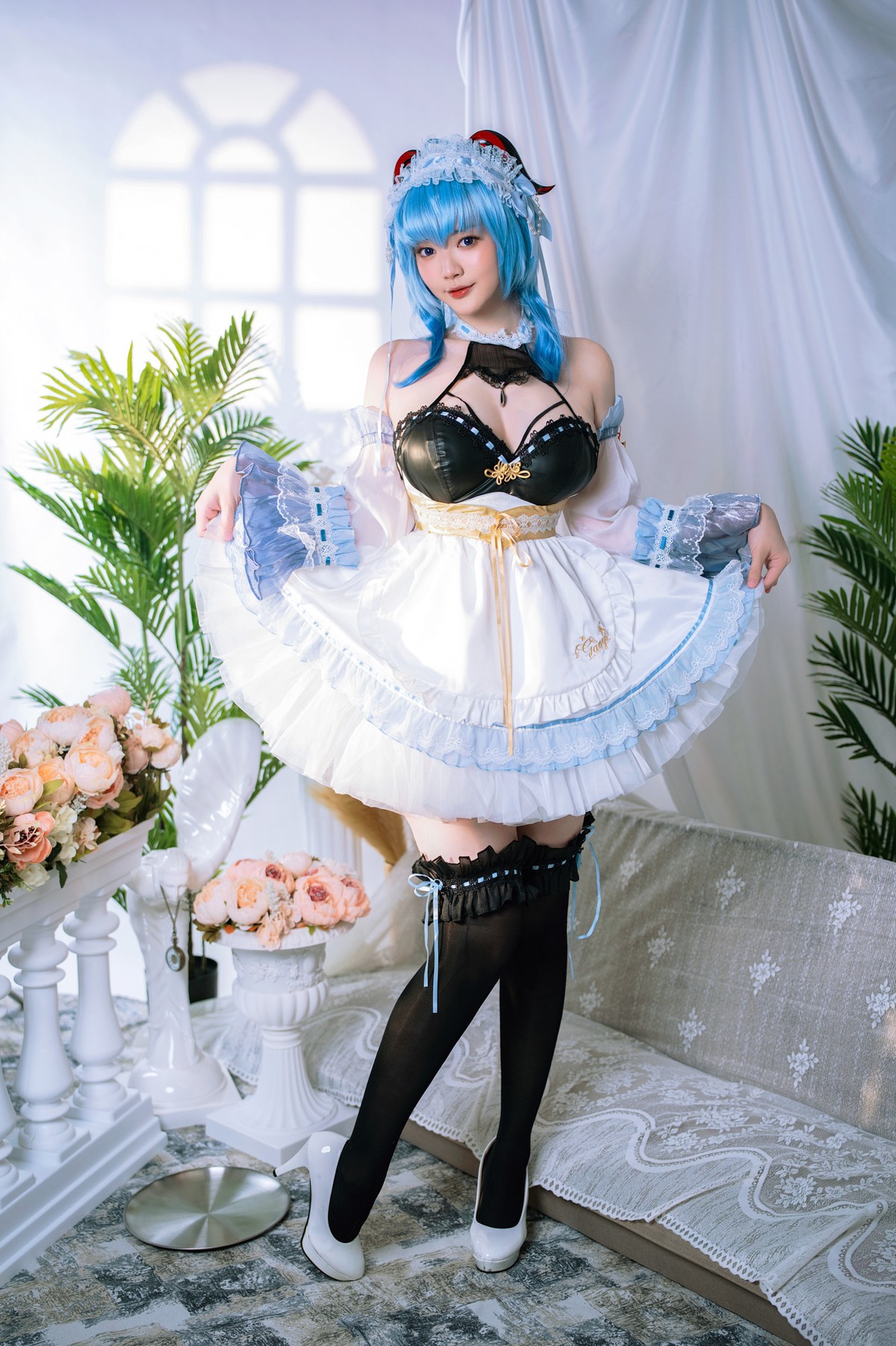 Cosplay Ying Tze 甘雨 Ganyu Maid 29