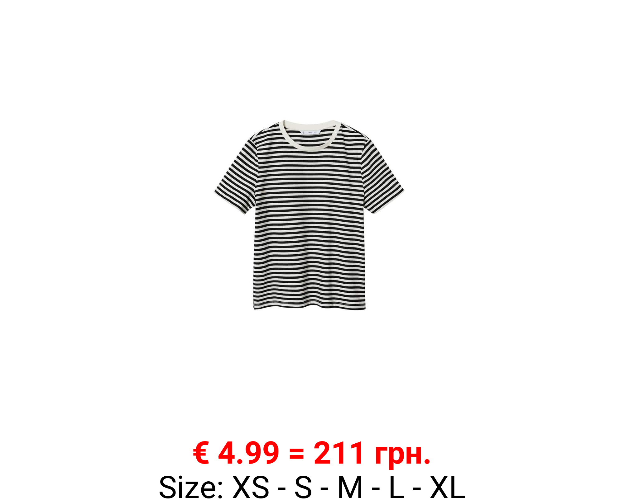 Camiseta algodón rayas