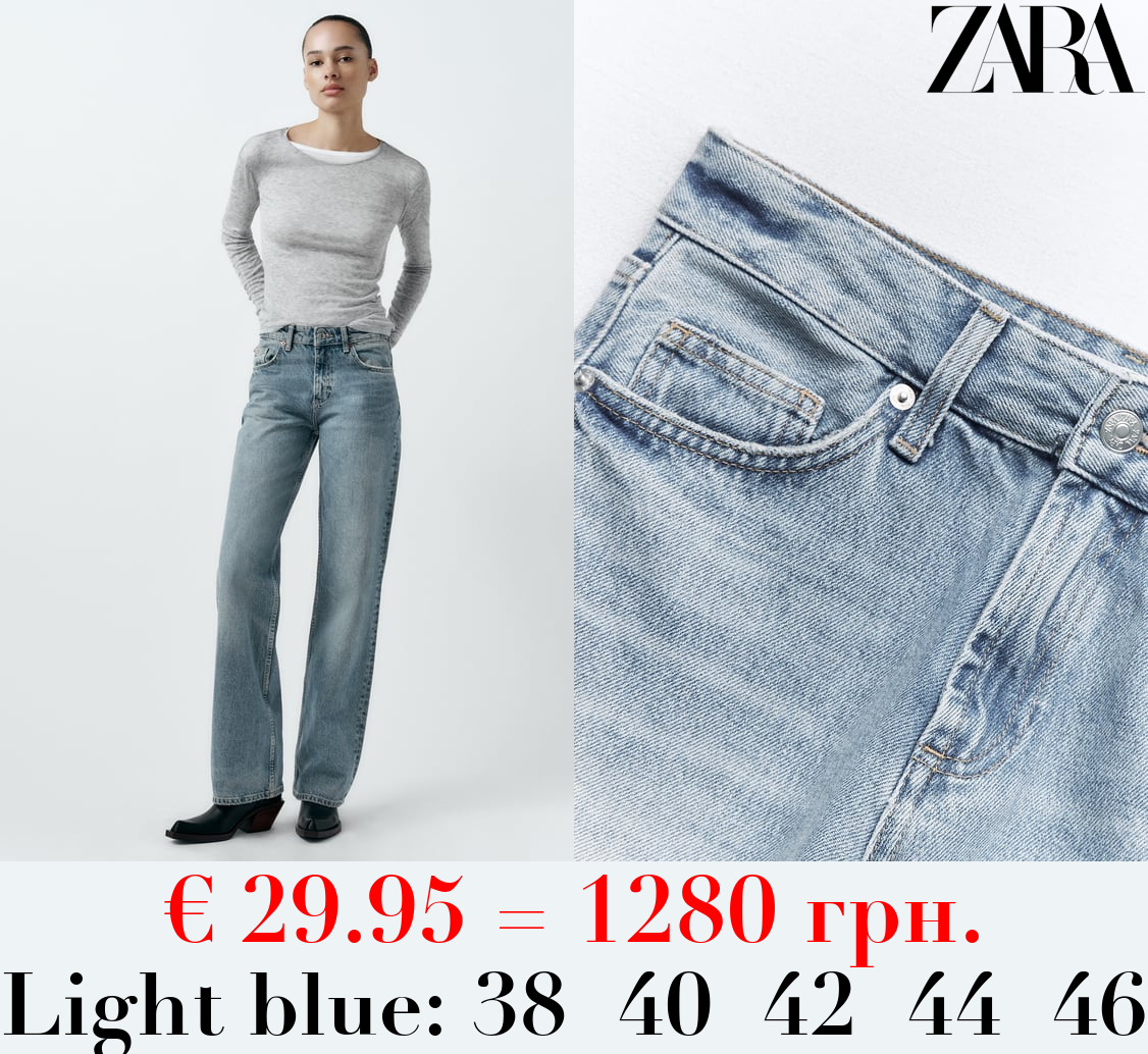 TRF WIDE-LEG MID-RISE FULL LENGTH JEANS