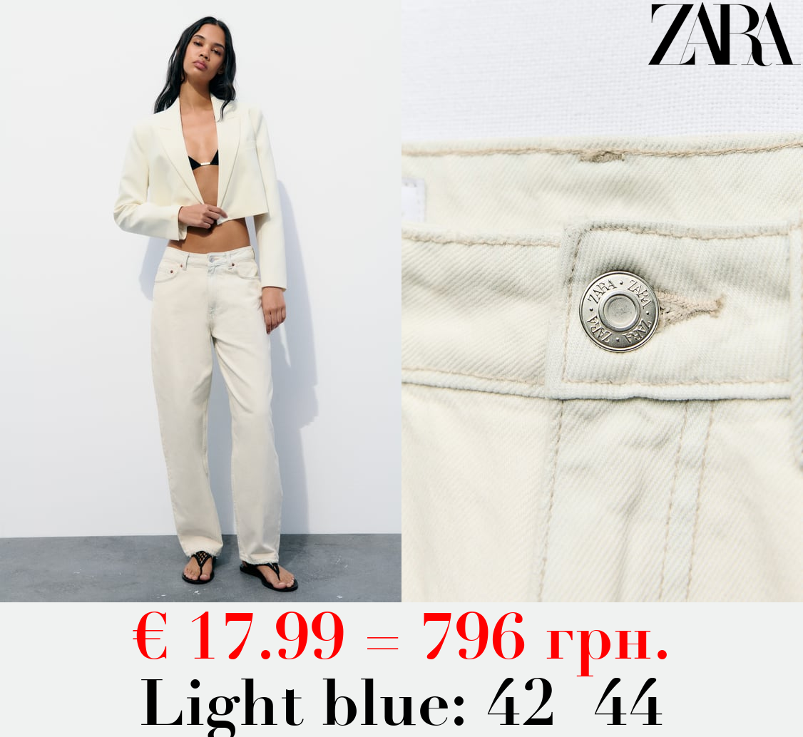 MID-RISE TAILORED BALLOON JEANS