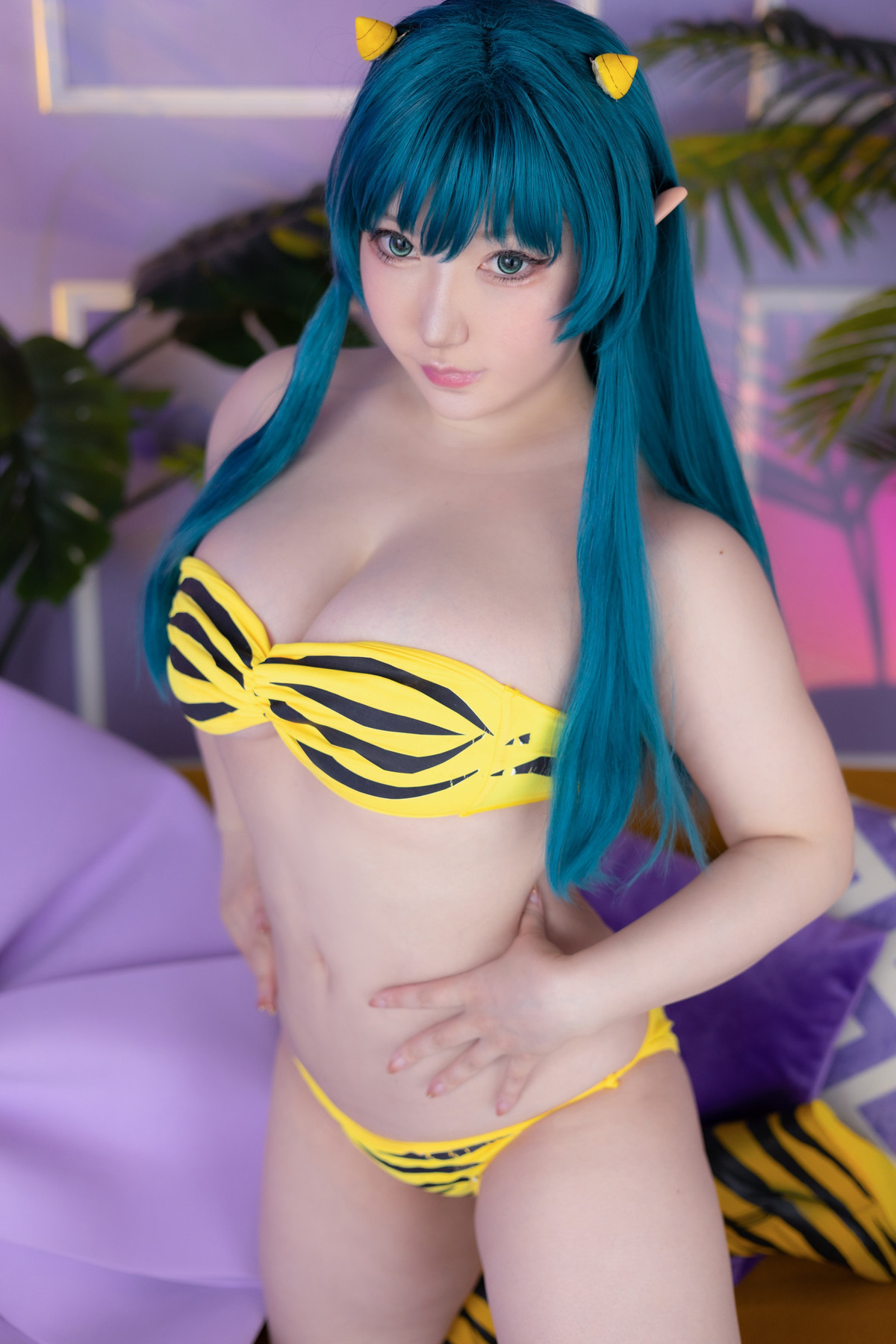 Cosplay SAKUサク Lum ラム うる星やつら Set.01 8