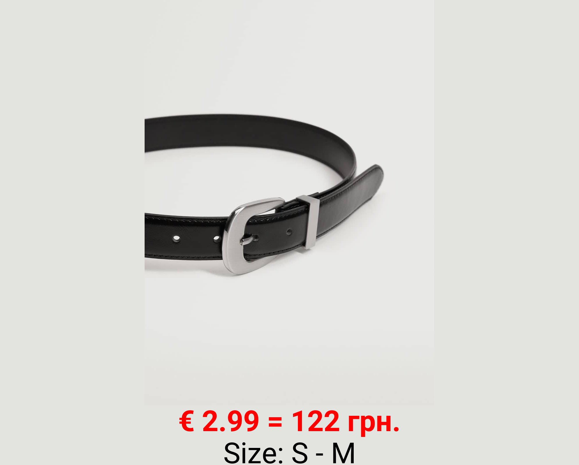 Cinturón hebilla metálica