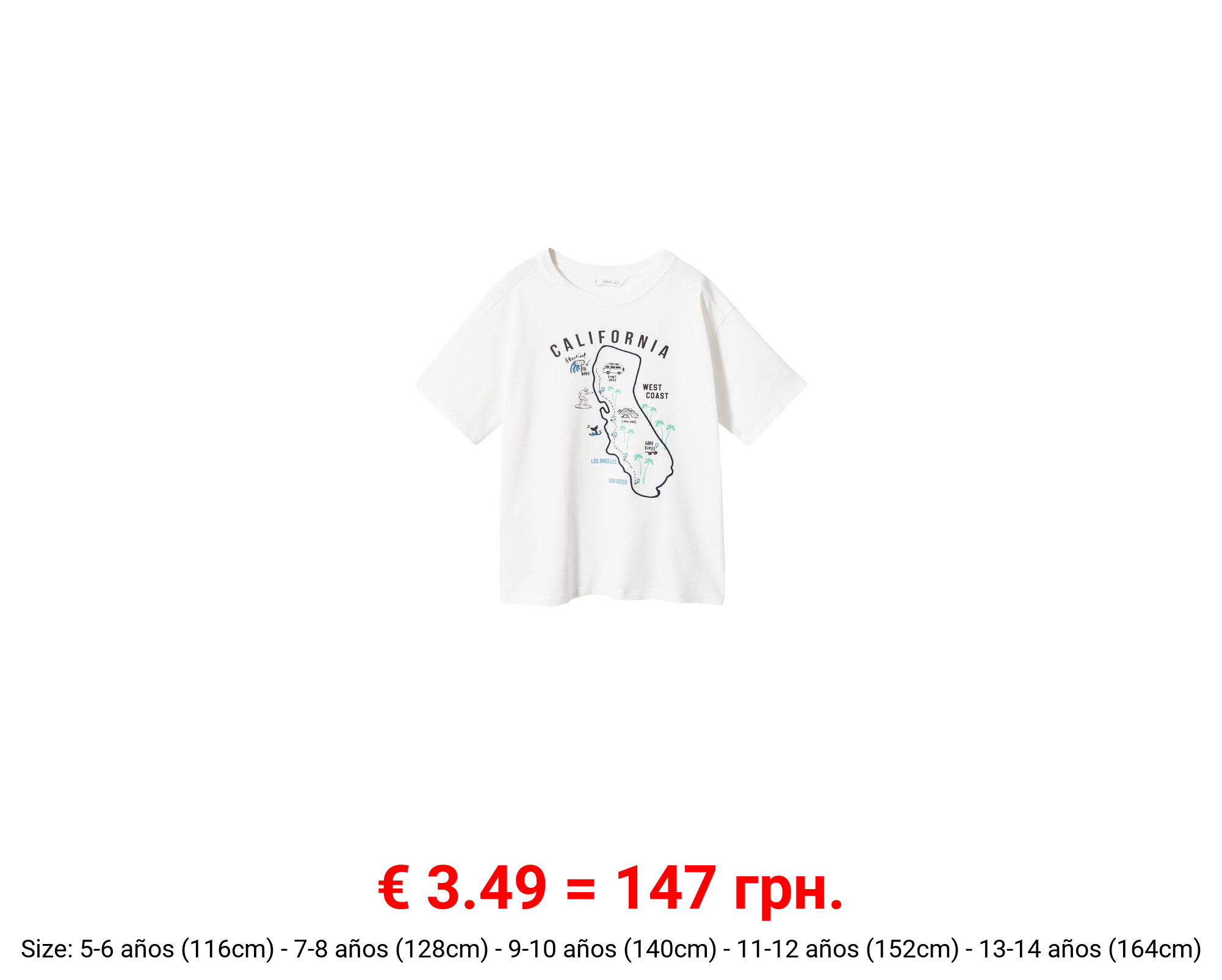 Camiseta estampada algodón