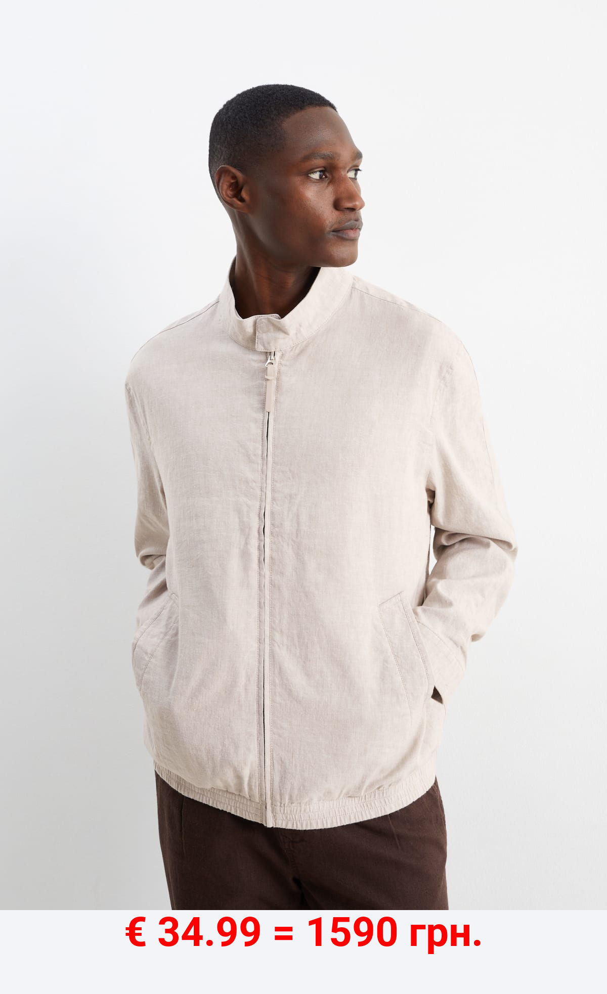 Blouson - Leinen-Mix